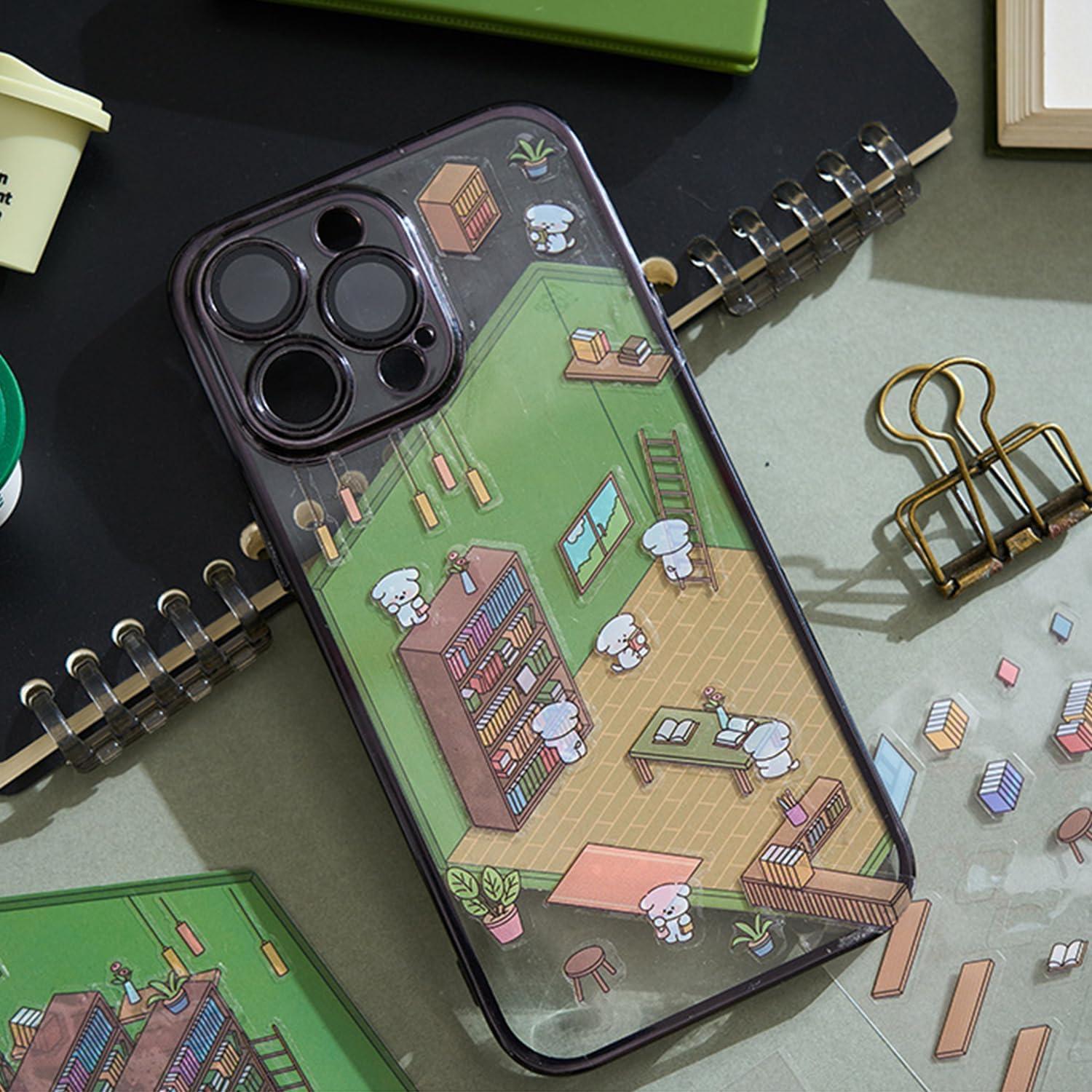 8 Juegos de Pegatinas 3D DIY Gincevhy para Decorar Escenas