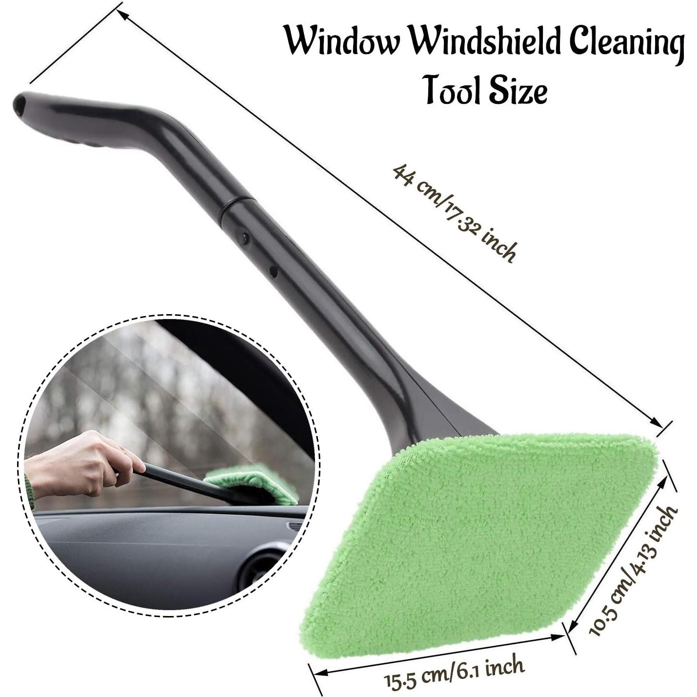 Limpiador de Ventanas de Auto STEVE YIWU con 4 Fundas y Spray 30ml