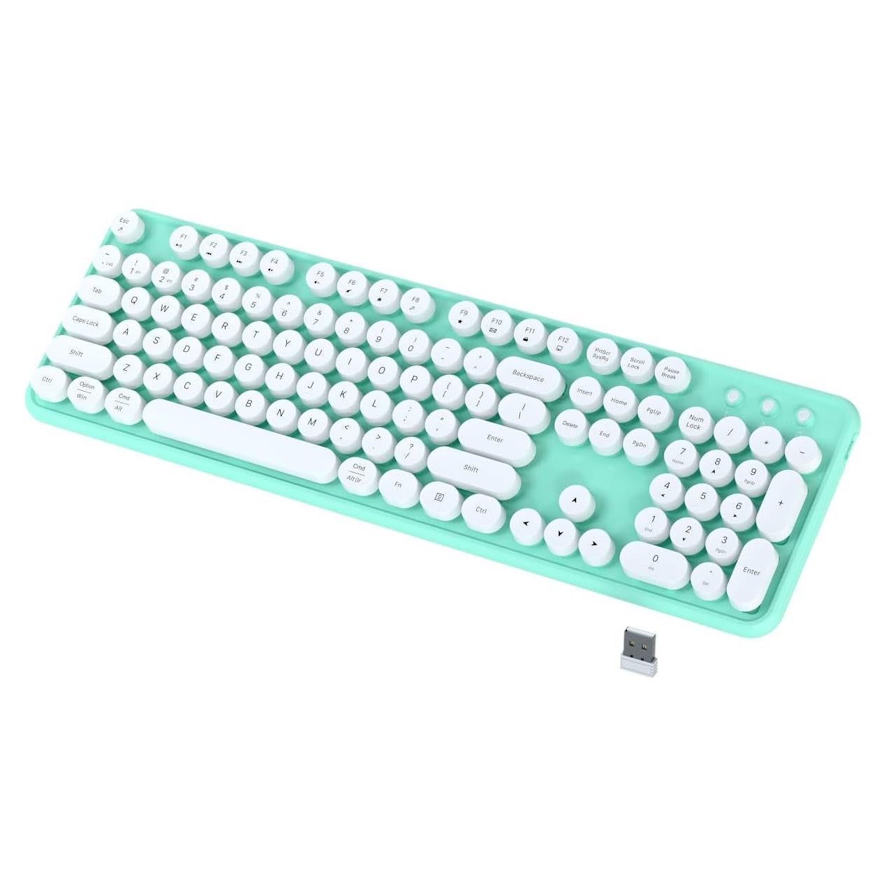 Teclado Inalámbrico JAMfit Retro 104 Teclas Ergonómico