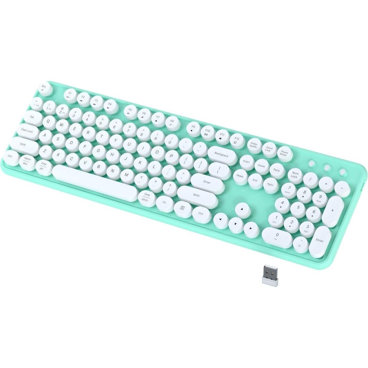 Teclado Inalámbrico JAMfit Retro 104 Teclas Ergonómico