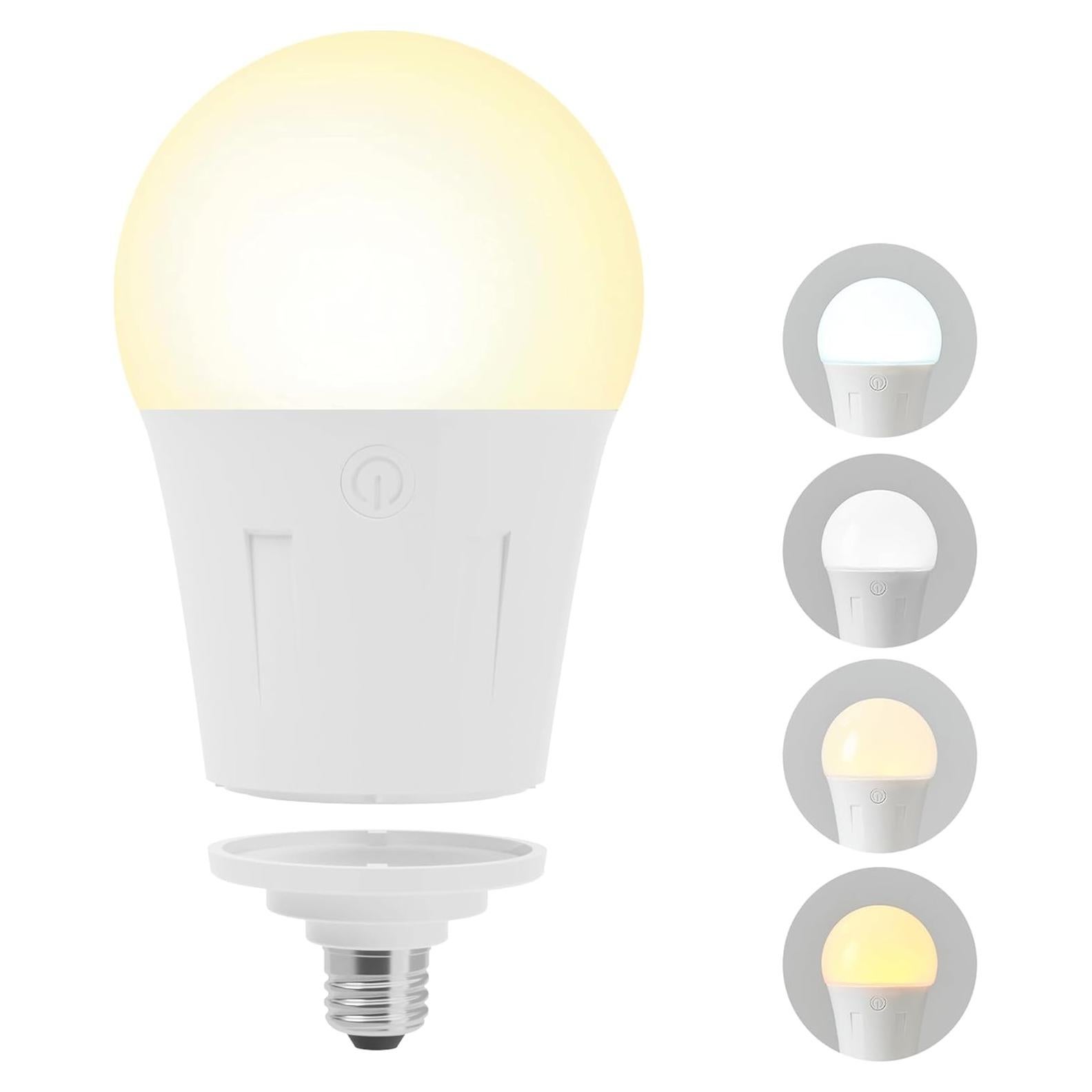 Bombilla LED E12 recargable KARTOOSH con control remoto