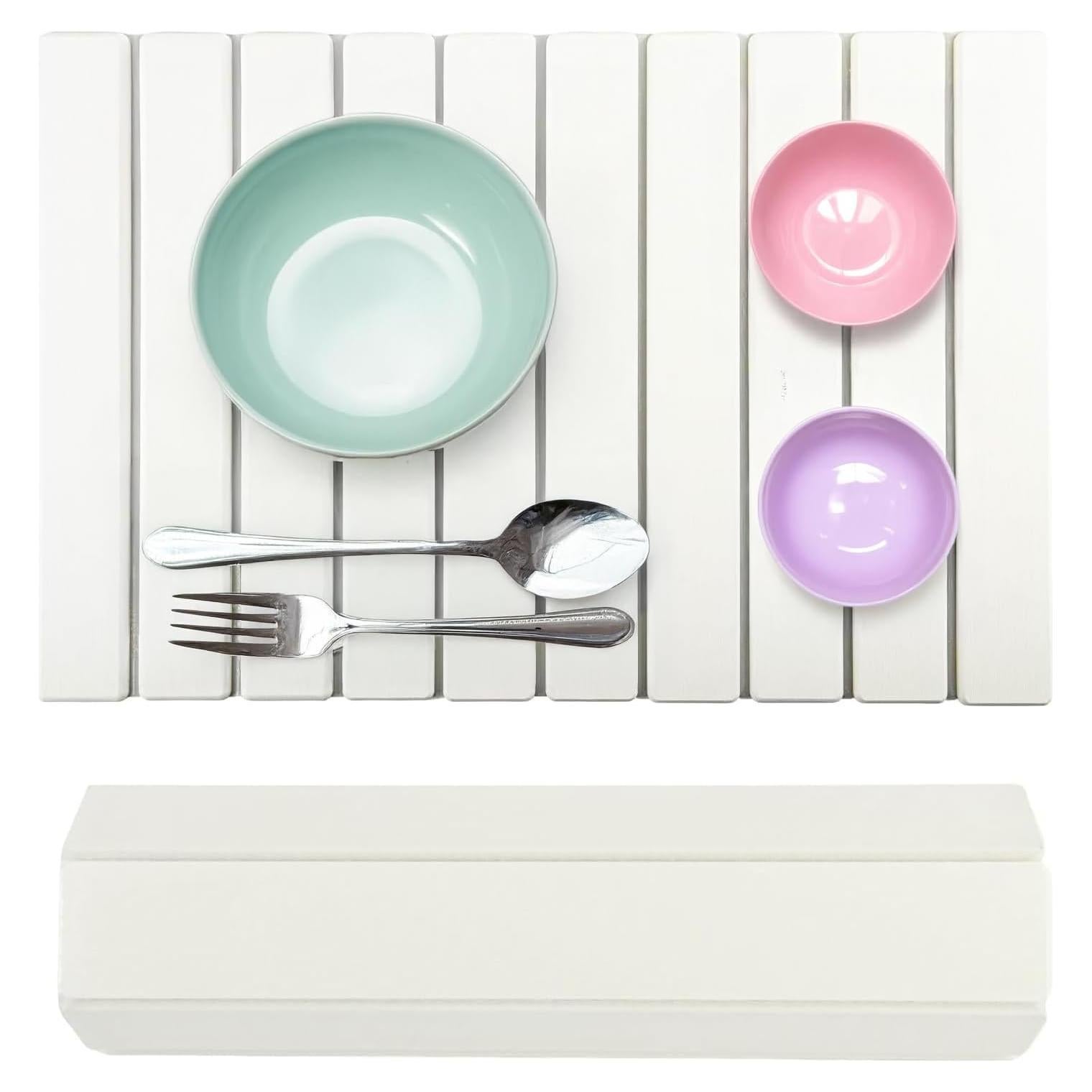 Alfombrilla de Secado de Piedra Diatomácea Feiyichi 60x39 cm Blanca