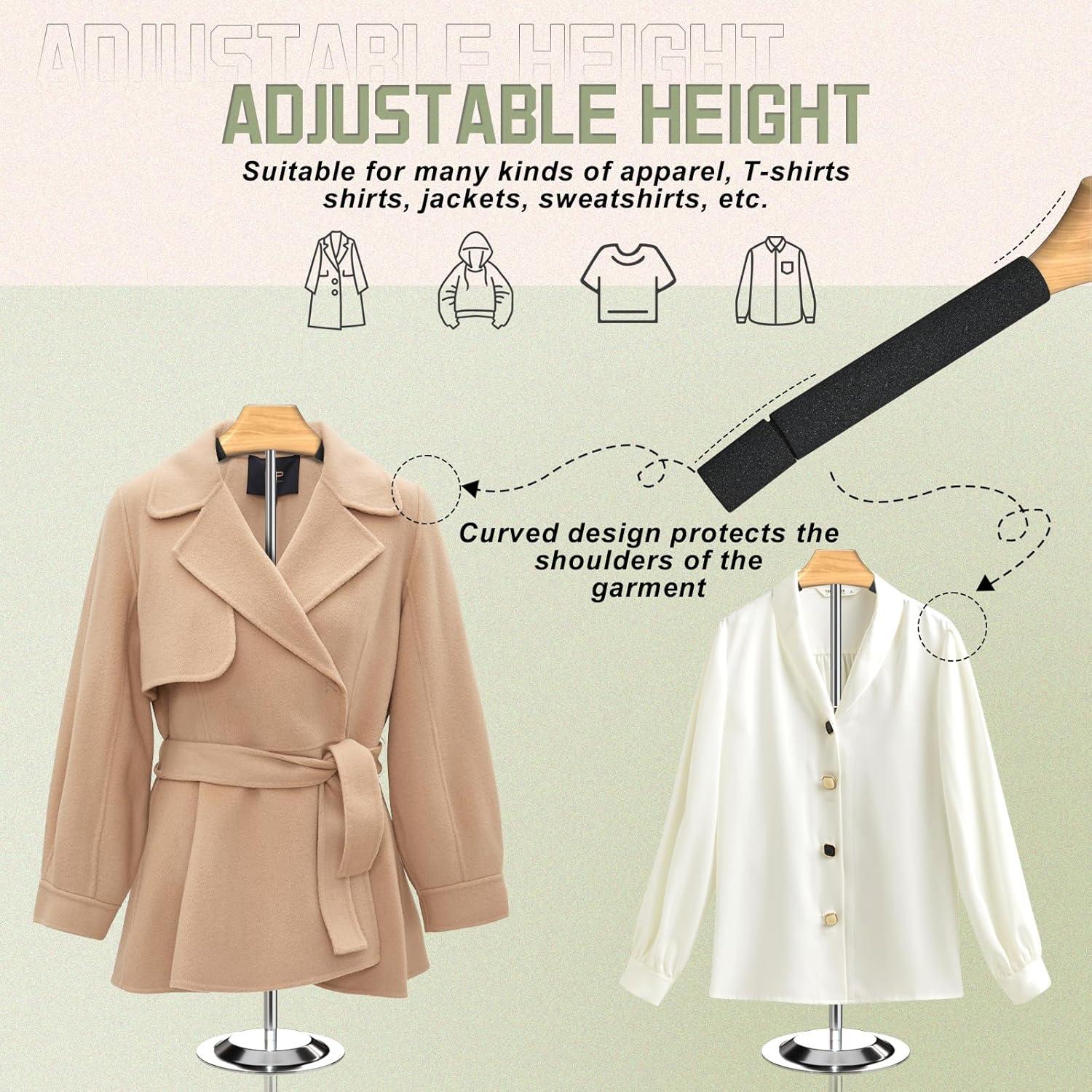 Soporte de Exhibición de Ropa Ajustable Hanvate 46.5-79 cm