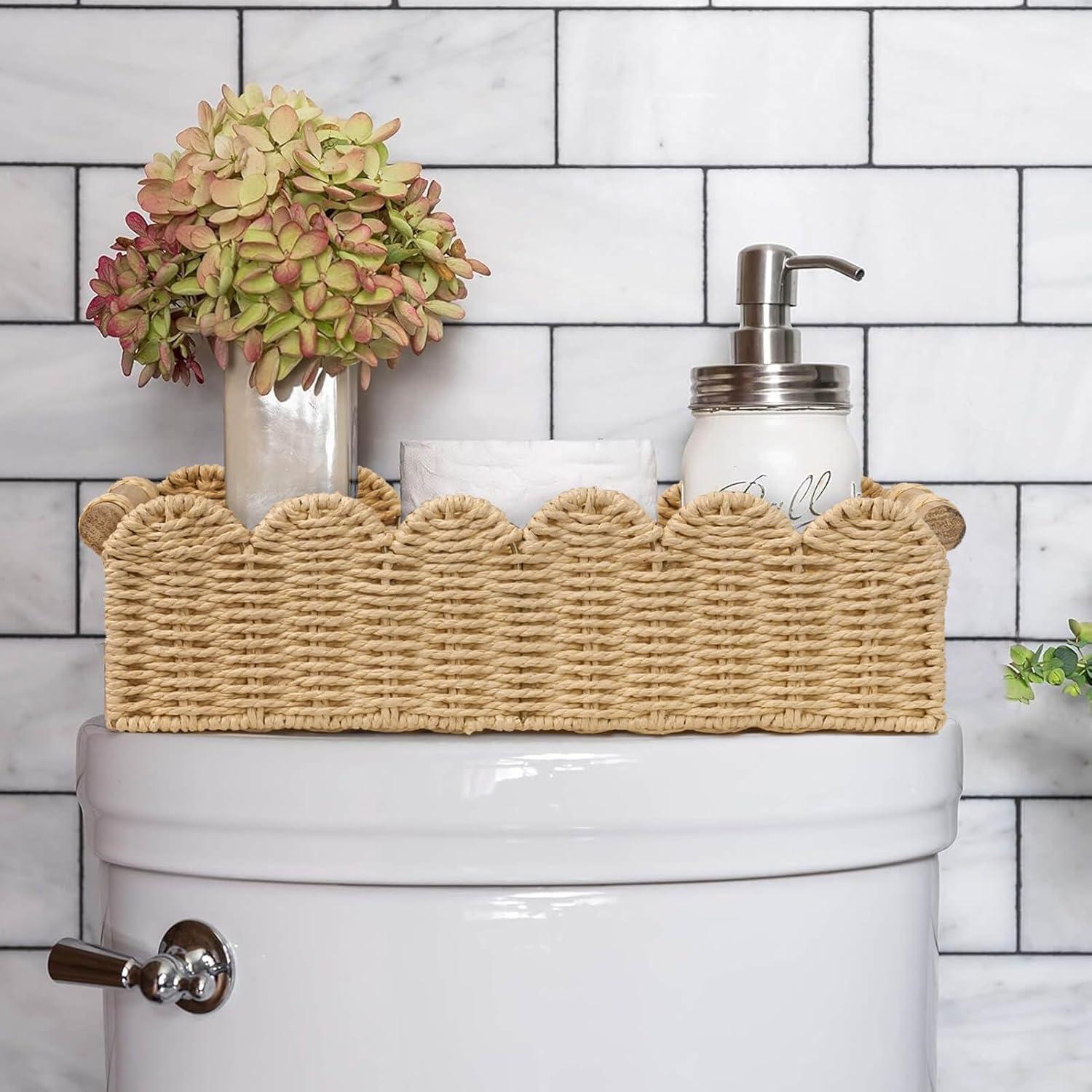 Cestas Decorativas CubesLand Beige Juego de 2 para Almacenamiento