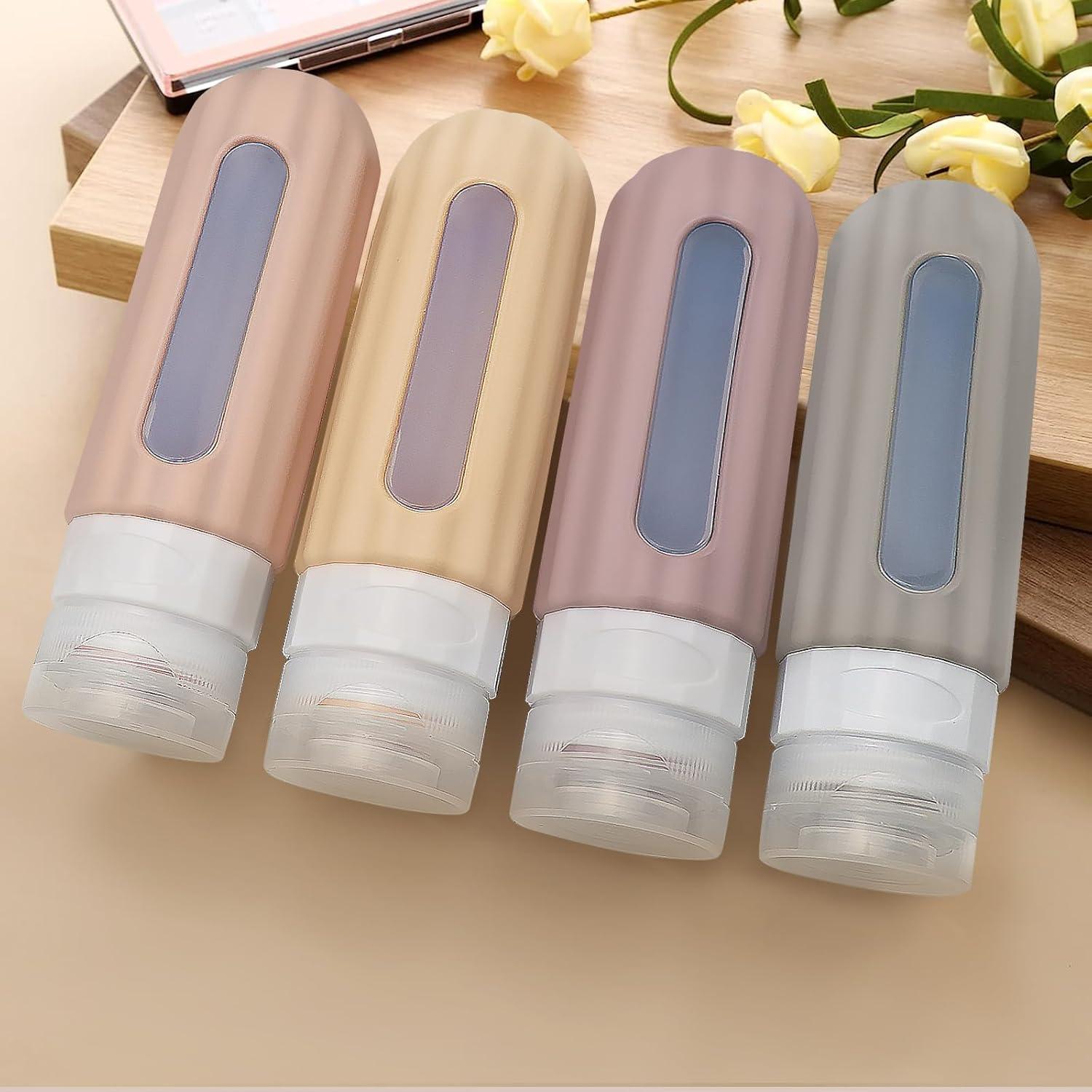 Botellas de Viaje Silicona ZVAIS 3oz Aprobadas por TSA