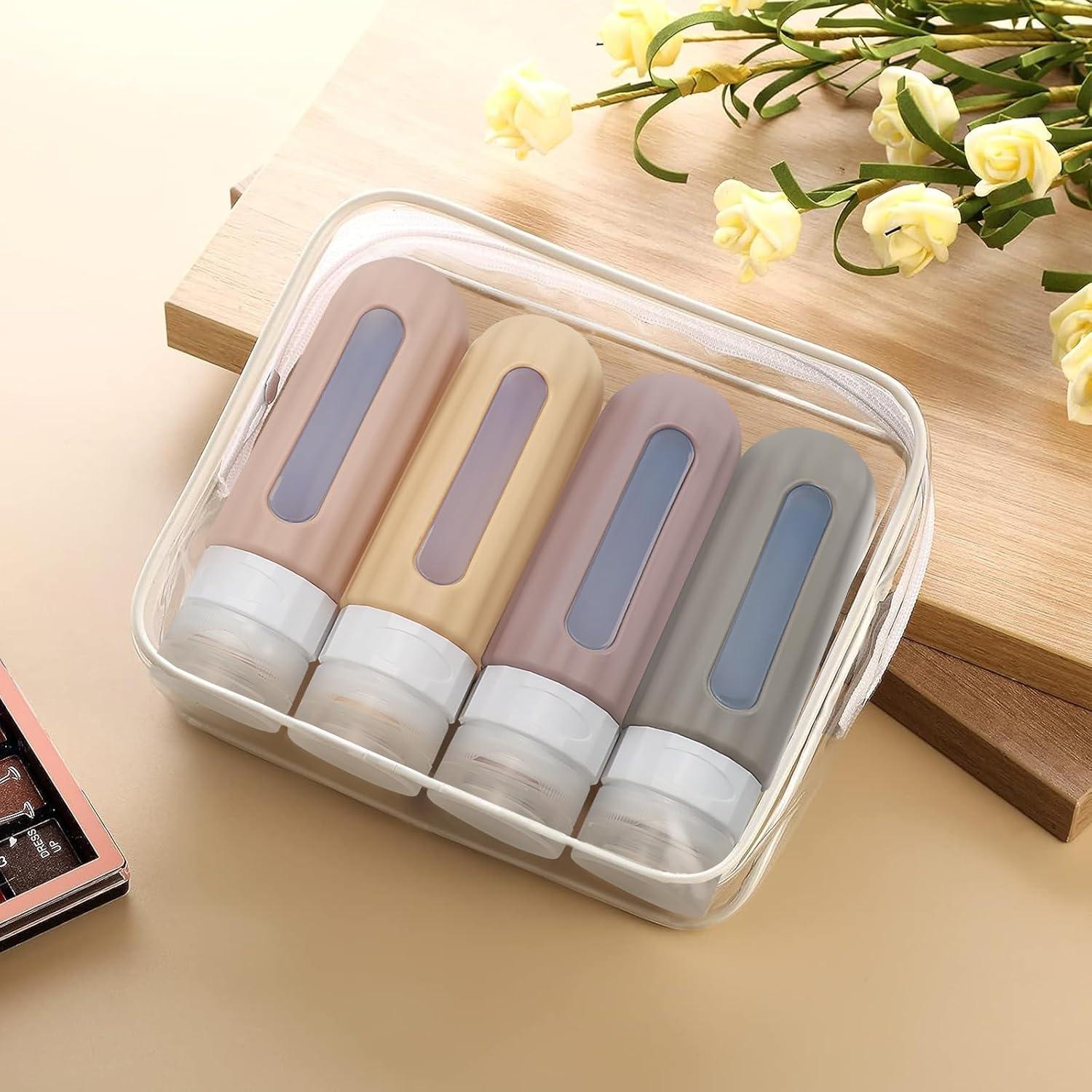 Botellas de Viaje Silicona ZVAIS 3oz Aprobadas por TSA