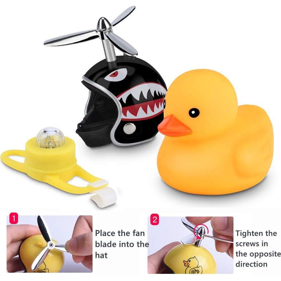 Timbre de Bicicleta NEKRASH Pato con Luz LED y Sonido