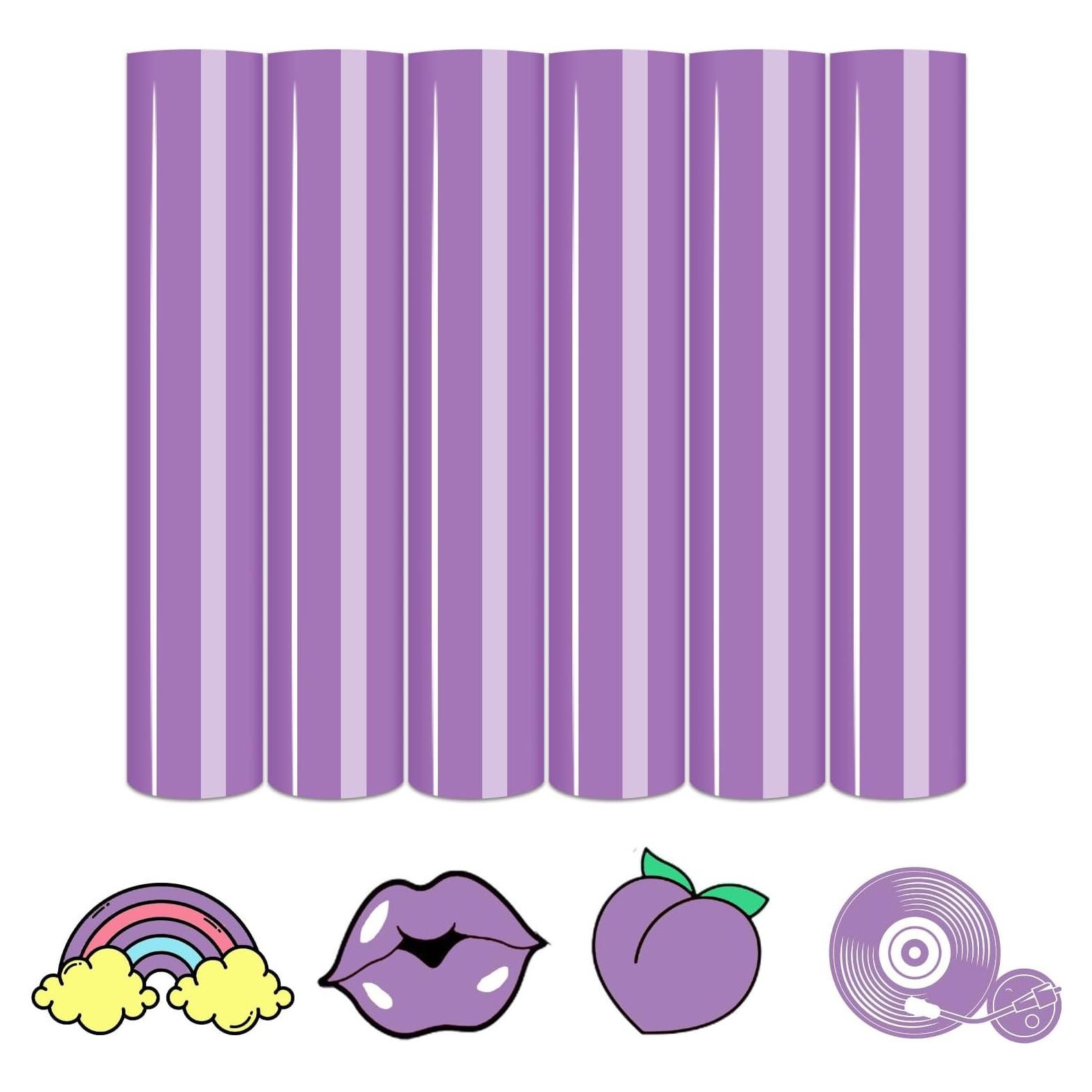 Vinilo de Transferencia de Calor Tintnut Violeta Africano 6 Hojas 30.48x25.4cm