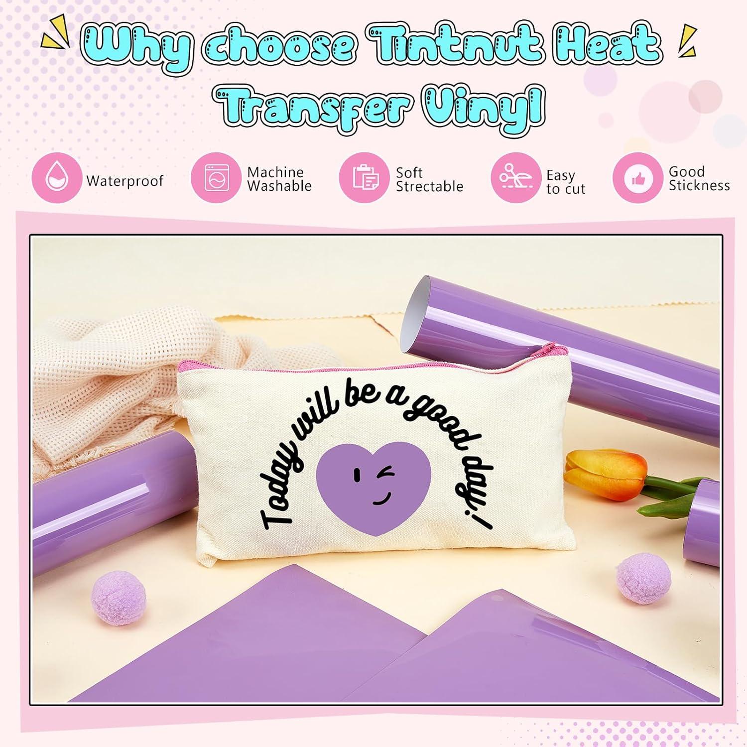 Vinilo de Transferencia de Calor Tintnut Violeta Africano 6 Hojas 30.48x25.4cm