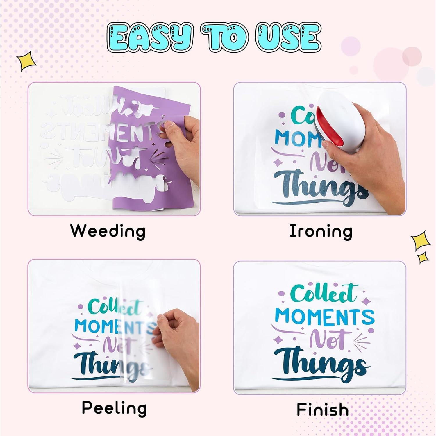 Vinilo de Transferencia de Calor Tintnut Violeta Africano 6 Hojas 30.48x25.4cm