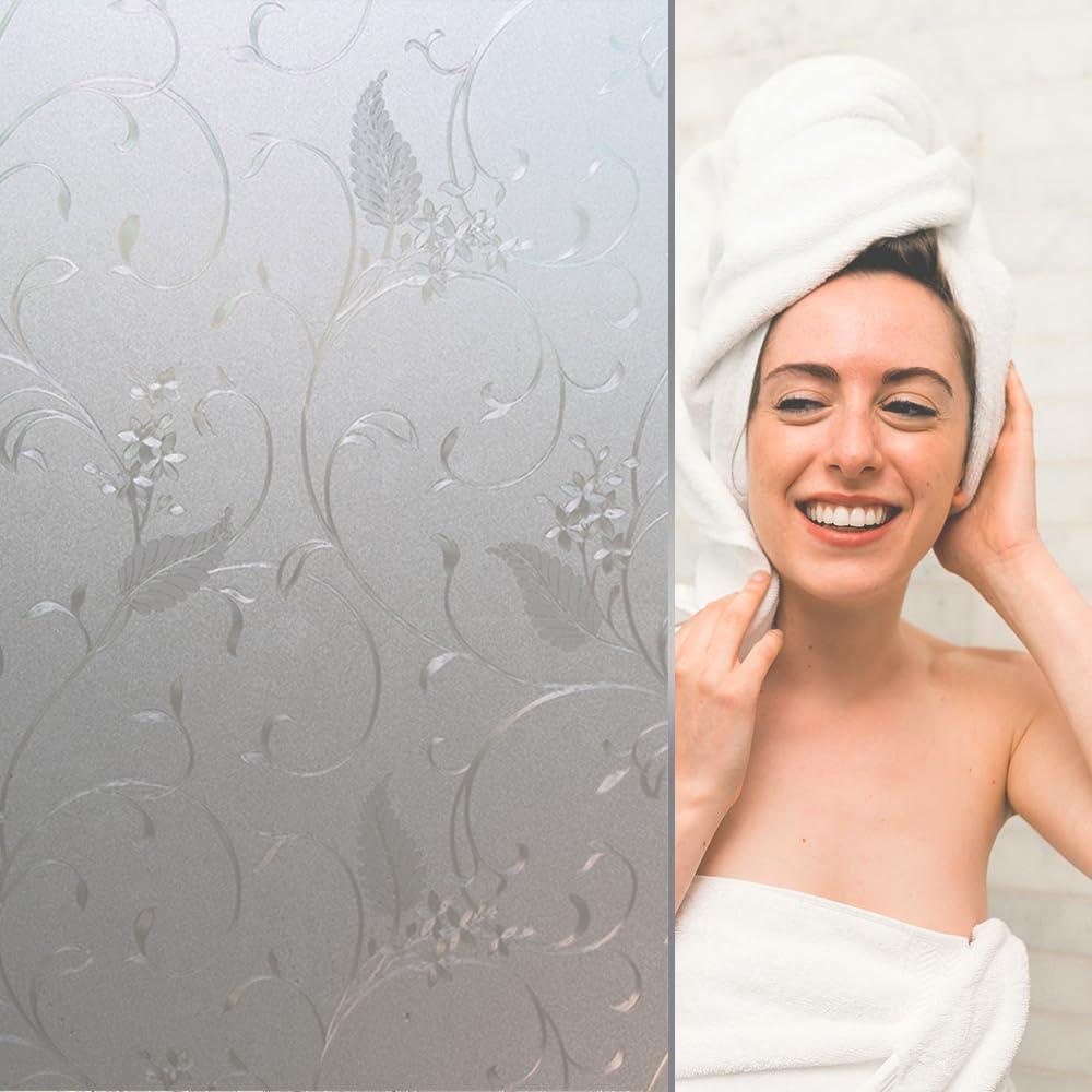 Película de Privacidad Floral OXING 30x200 cm Vinilo