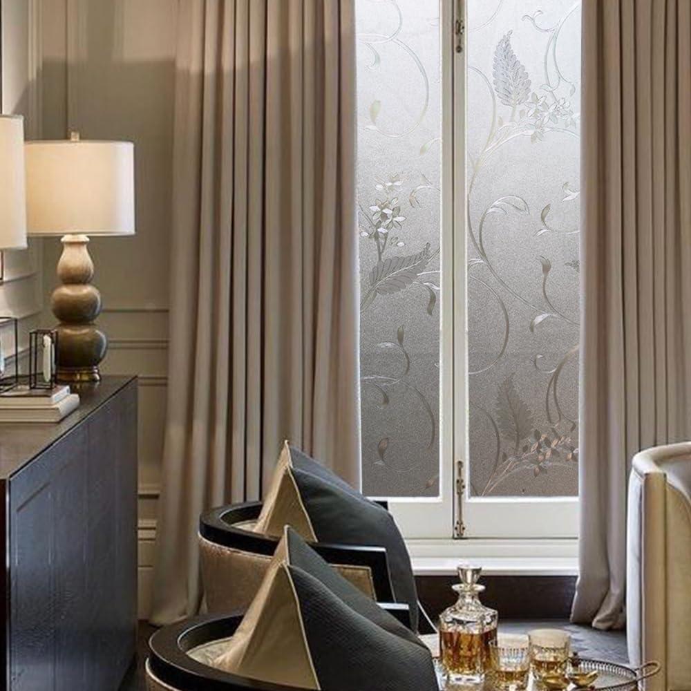 Película de Privacidad Floral OXING 30x200 cm Vinilo