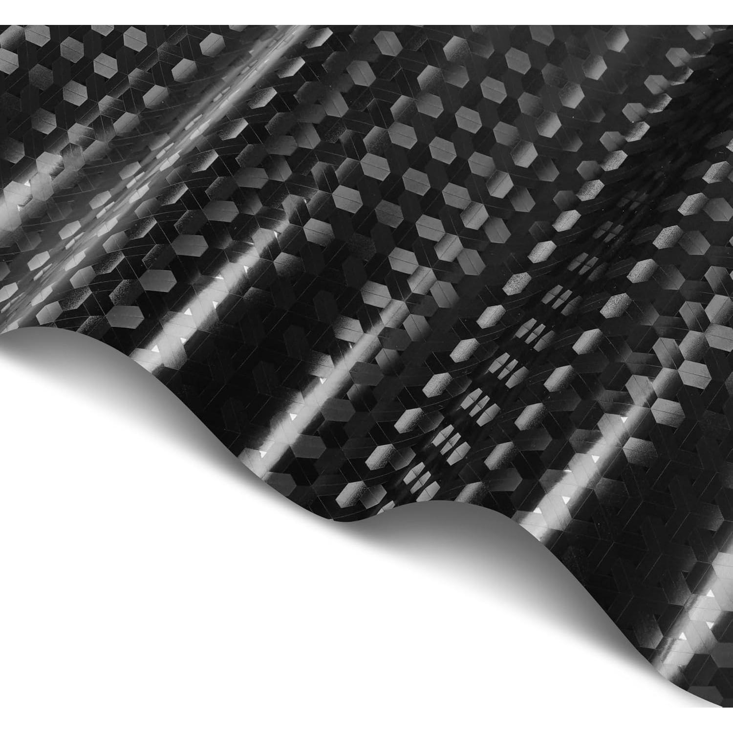 Vinilo Automotriz VViViD+ Tejido Carbono Negro 30.5x152.4cm