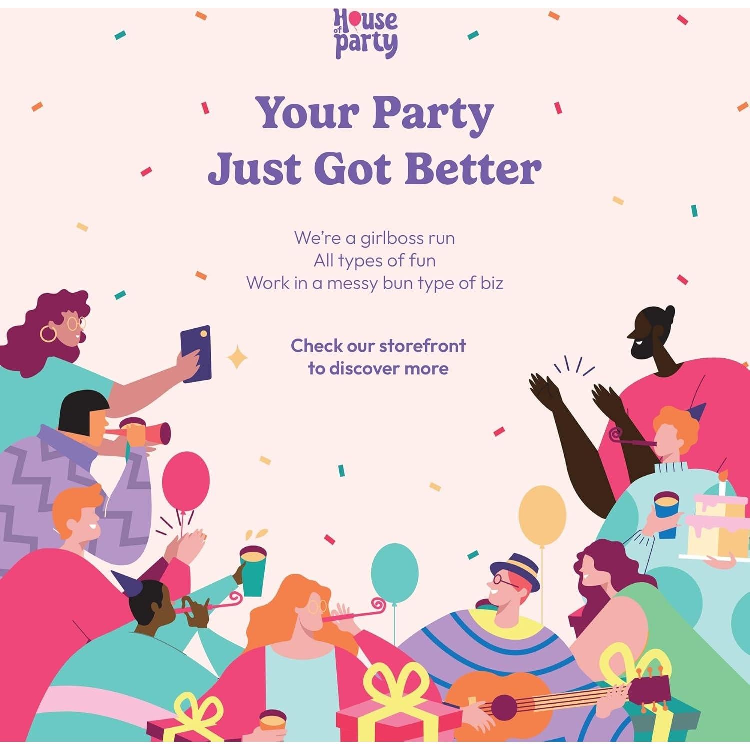 Kit de Resaca House of Party 10 Piezas Holográficas 5x7