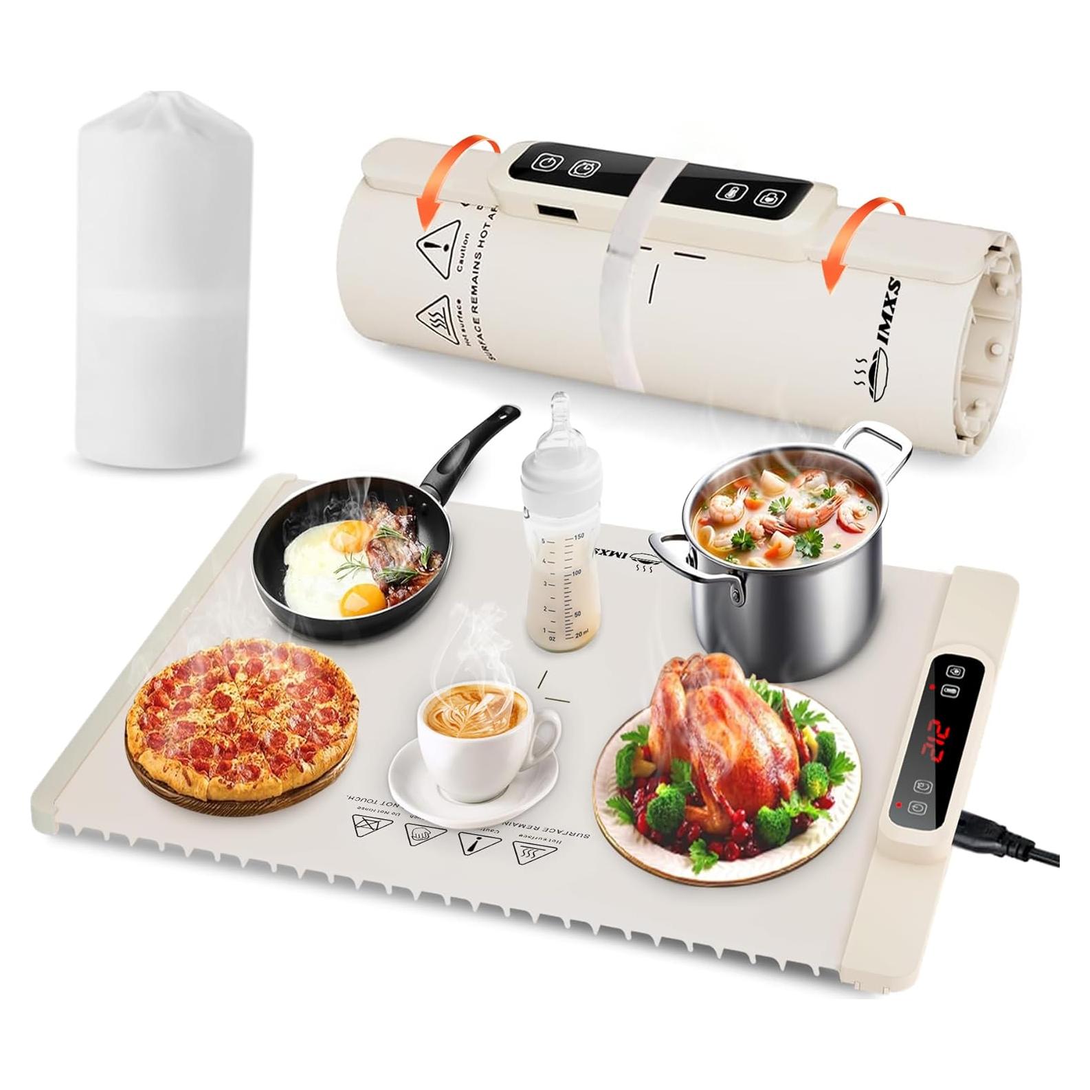 Alfombrilla Calentadora de Comida IMXSUMDA 62x38cm 5 Niveles