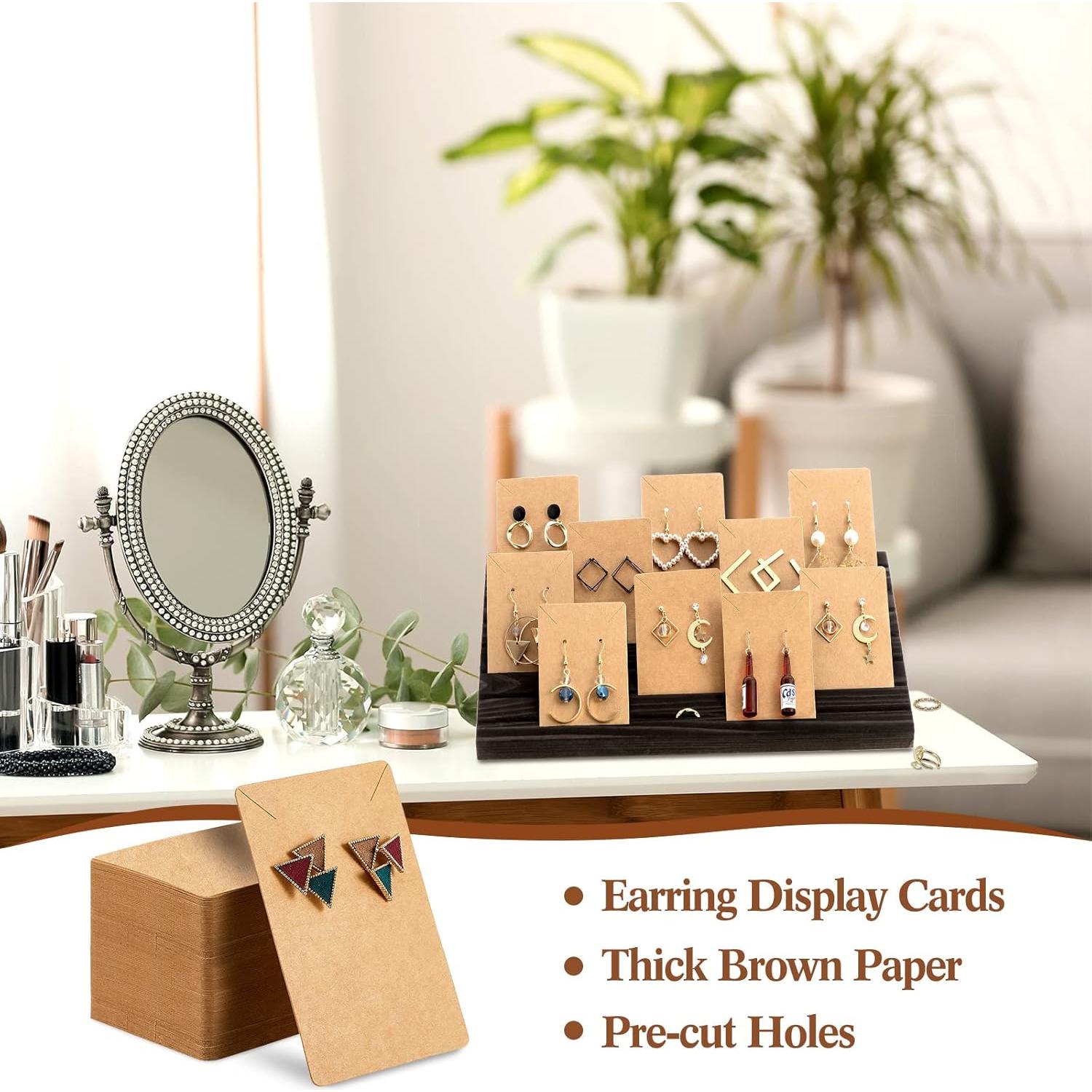 Soporte de Exhibición de Pendientes Blulu 31 Pack Madera 29x19cm