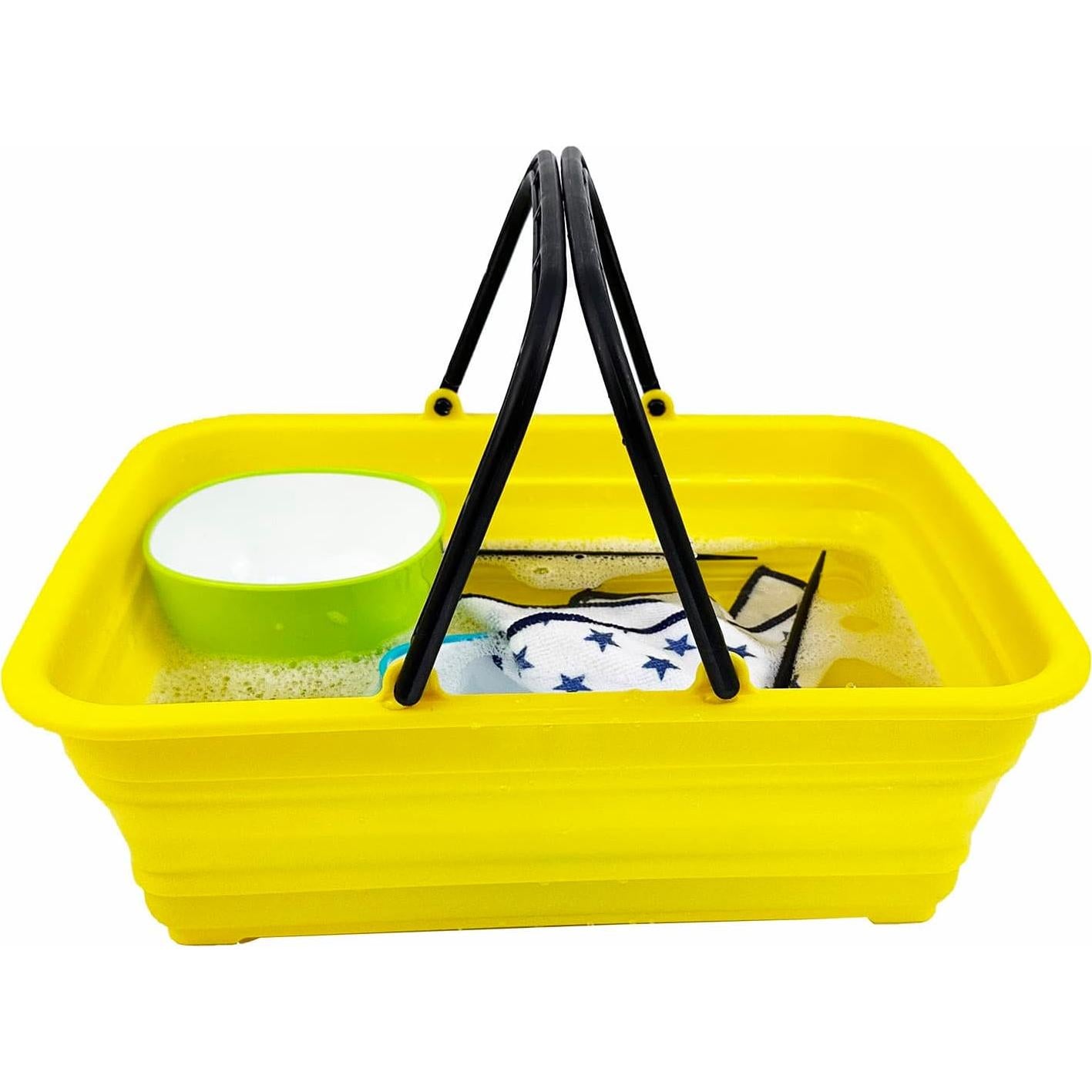 Cesta Plegable SAMMART 8L Amarillo Dorado - Lavabo Camping