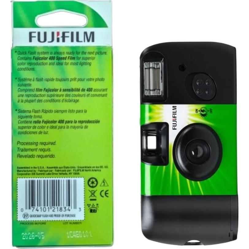 Cámara desechable Fujifilm QuickSnap Flash 400 - Paquete de 3
