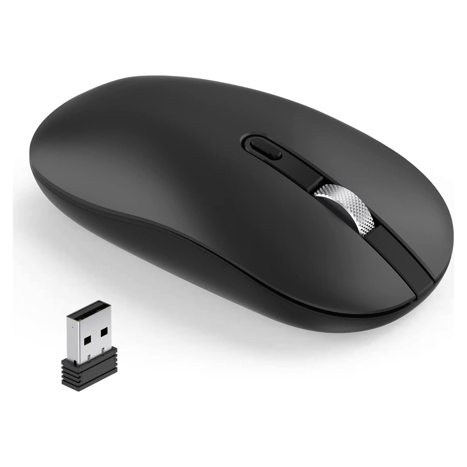 Ratón Inalámbrico Silencioso Cimetech Slim 2.4G USB Negro