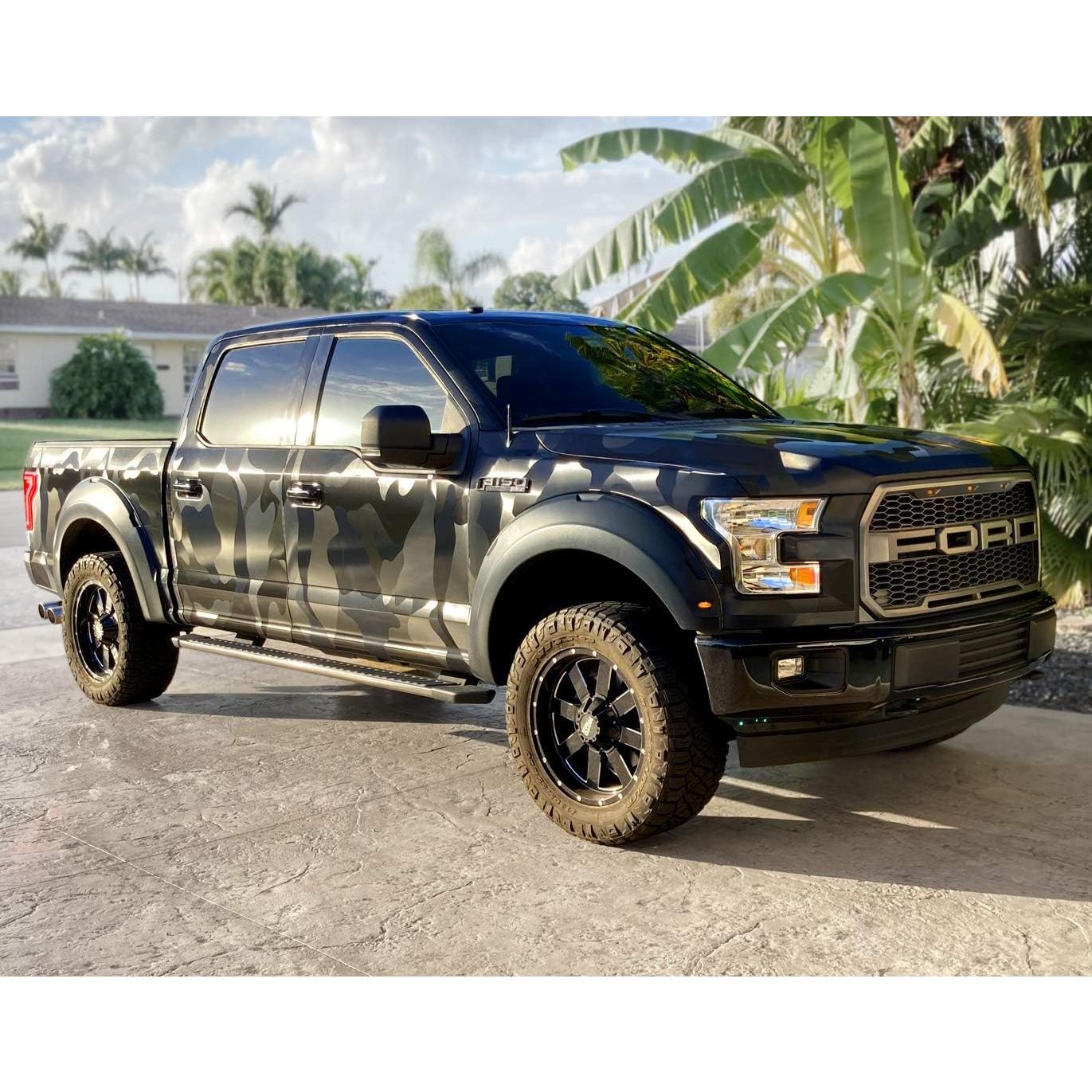 Vinilo Autoadhesivo VViViD Camuflaje Negro 30.48x152.4cm