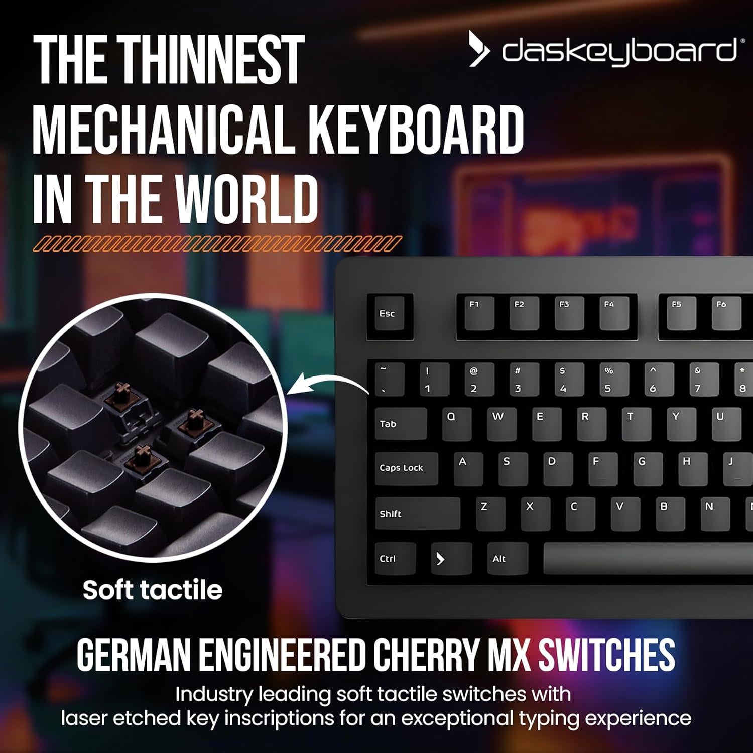 Teclado Mecánico Das Keyboard 4 Profesional Cherry MX Marrón
