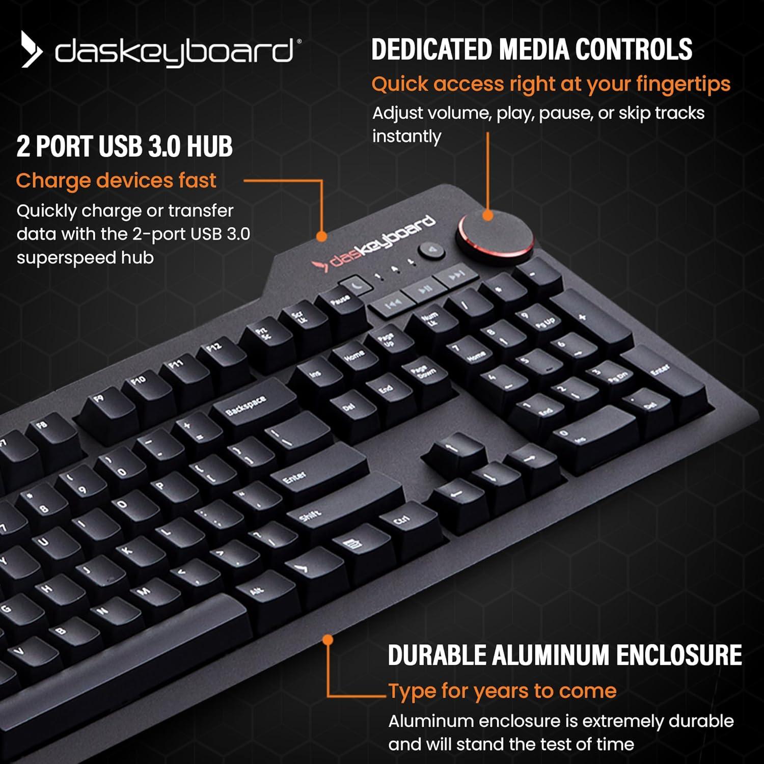 Teclado Mecánico Das Keyboard 4 Profesional Cherry MX Marrón