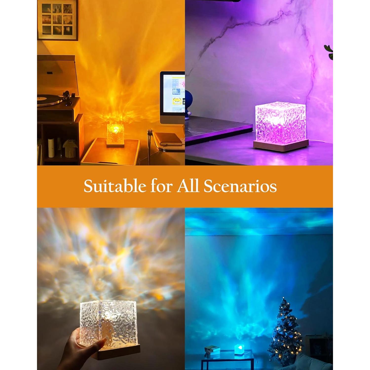 Lámpara Oceánica Deogos Luminorthe Cube 16 Colores 12.95 cm