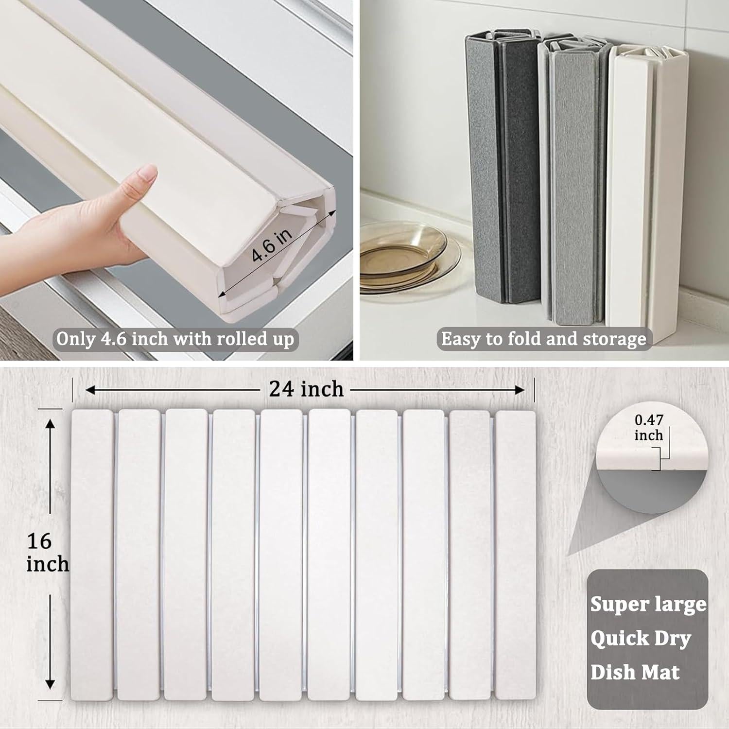 Alfombrilla de Secado de Piedra Diatomácea YCR 61x41cm Absorbente