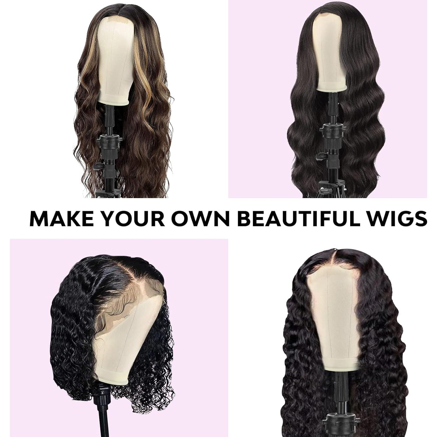 Cabeza de Peluca 23" Neverland con Soporte Trípode y Accesorios