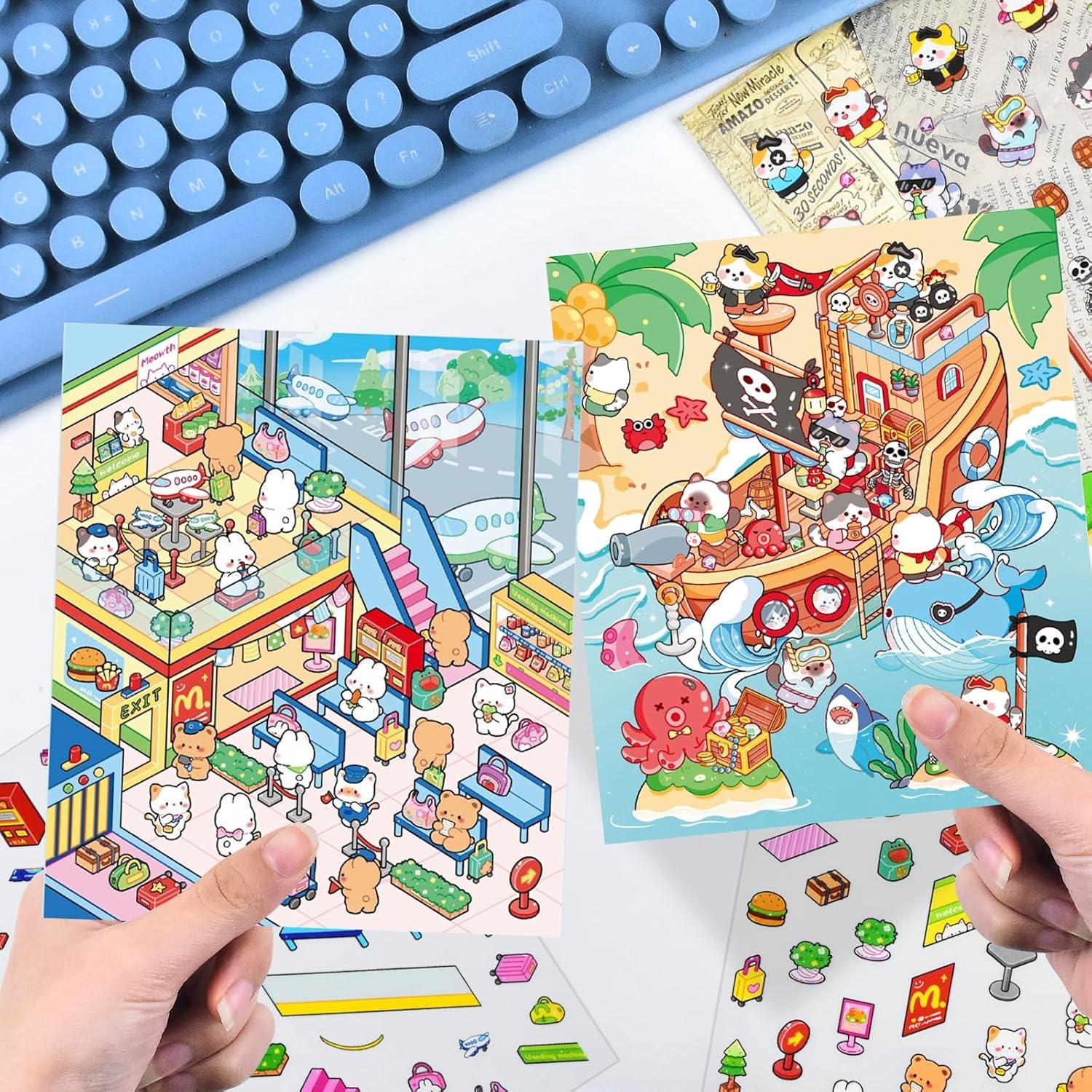 Set de Stickers 3D para Crear Escenas Miniatura HOMICO