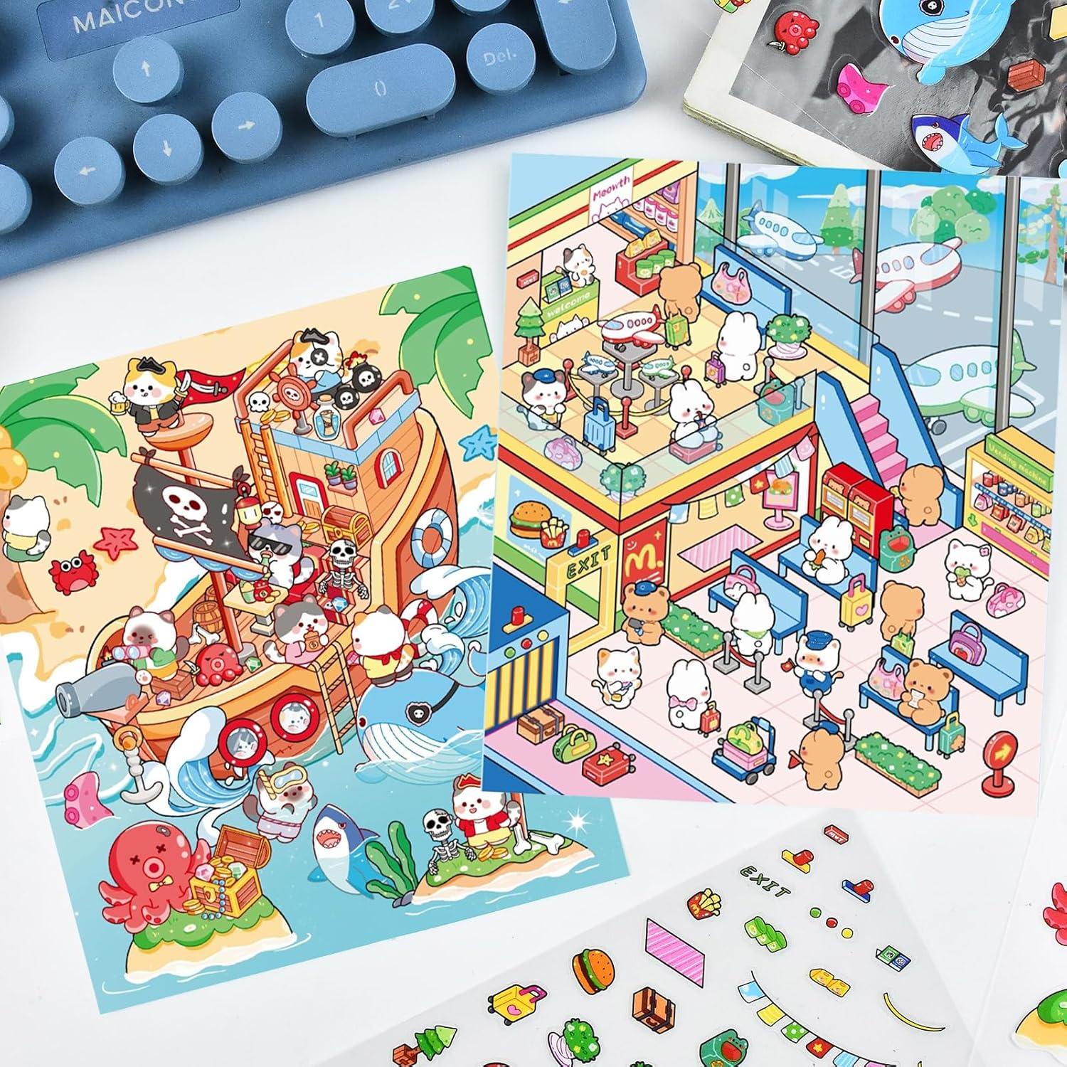 Set de Stickers 3D para Crear Escenas Miniatura HOMICO