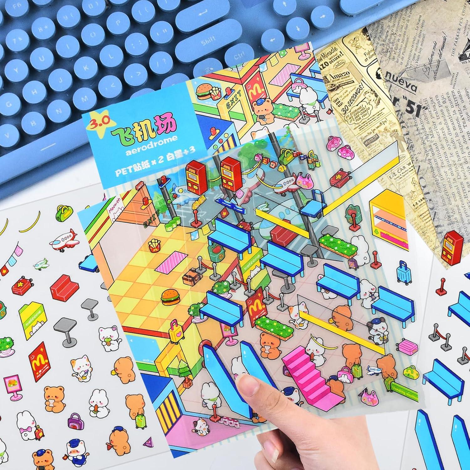 Set de Stickers 3D para Crear Escenas Miniatura HOMICO