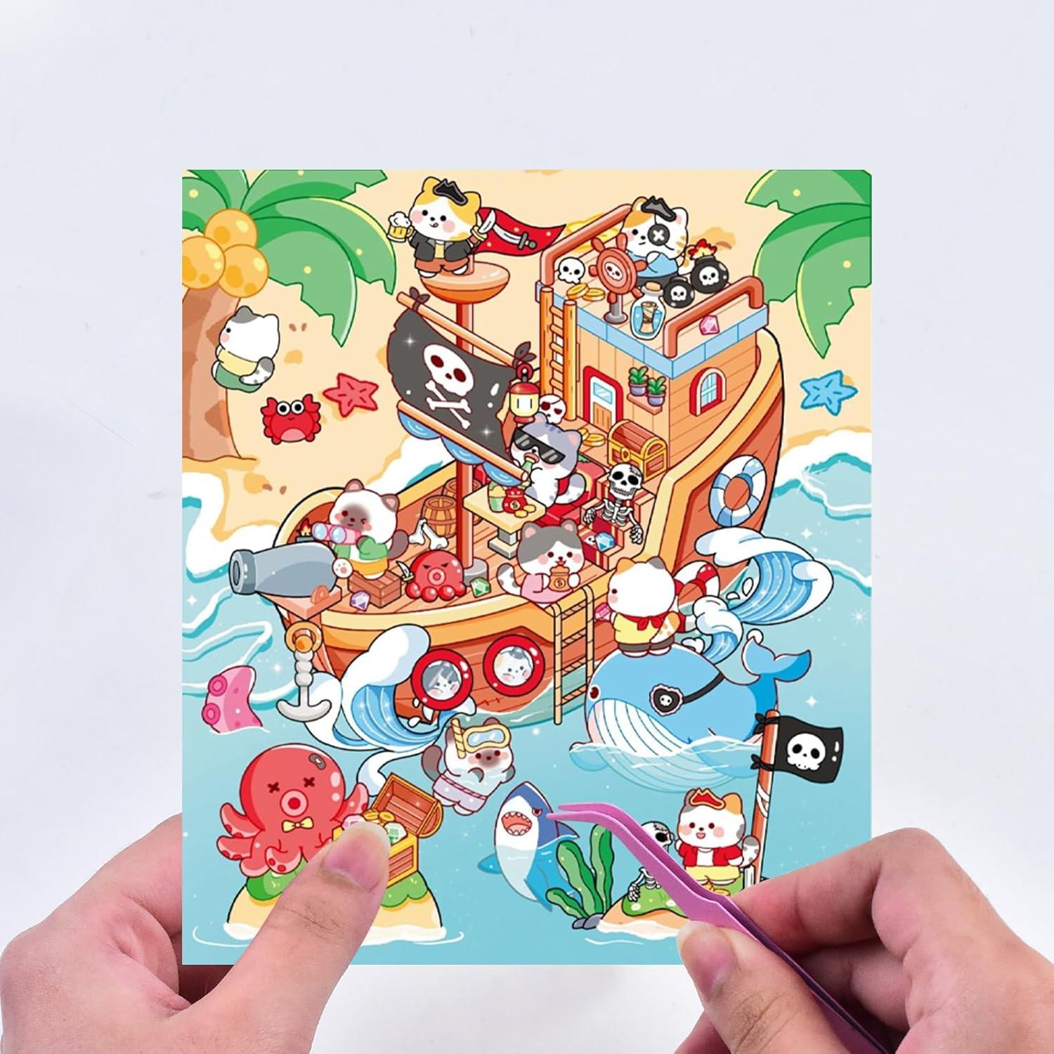 Set de Stickers 3D para Crear Escenas Miniatura HOMICO