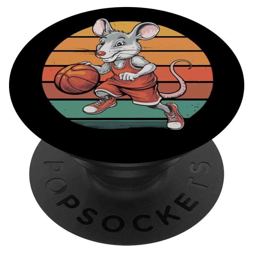 PopSockets Adhesivo PopGrip Ratón Vintage Baloncesto