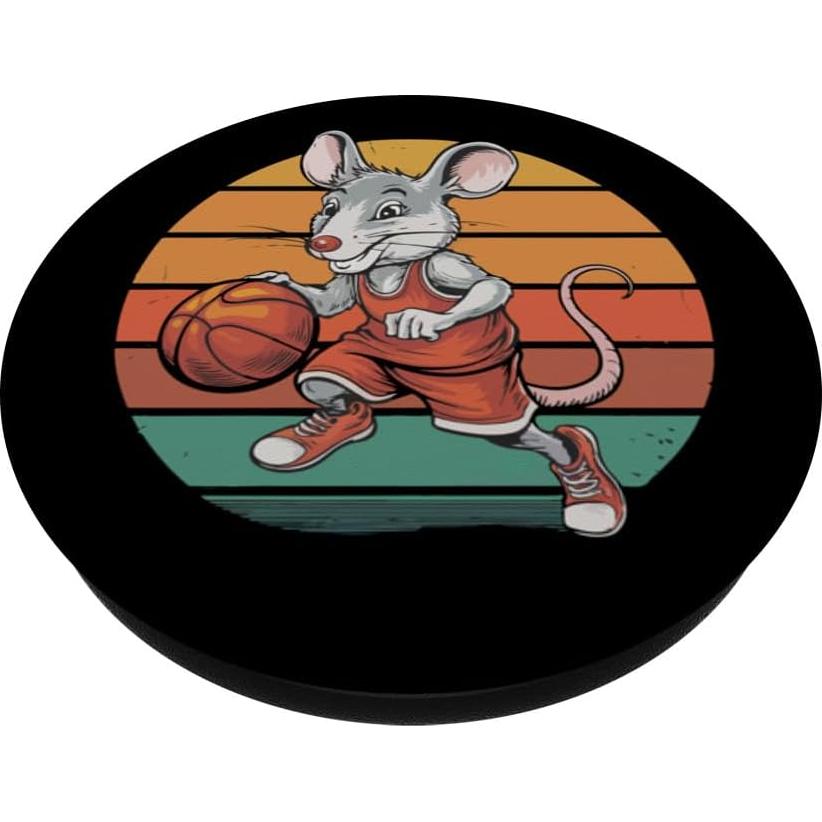PopSockets Adhesivo PopGrip Ratón Vintage Baloncesto