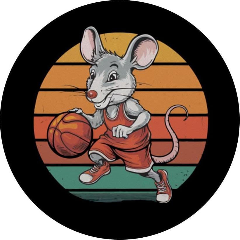 PopSockets Adhesivo PopGrip Ratón Vintage Baloncesto