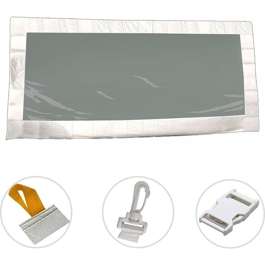 Lateral de Carpa Transparente TentandTable 2.13x6.10m Impermeable