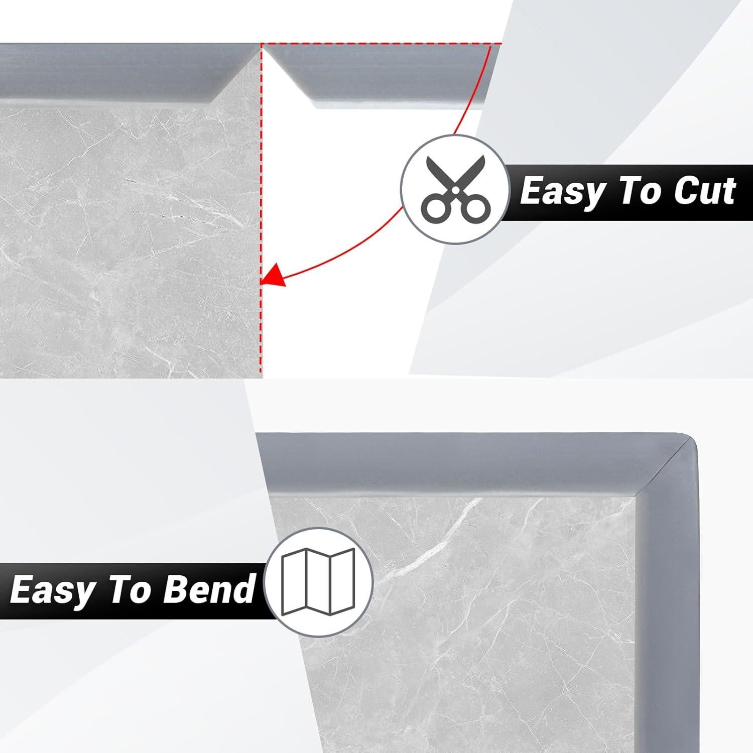 Bisel de esquina autoadhesivo Protalwell L gris 3m