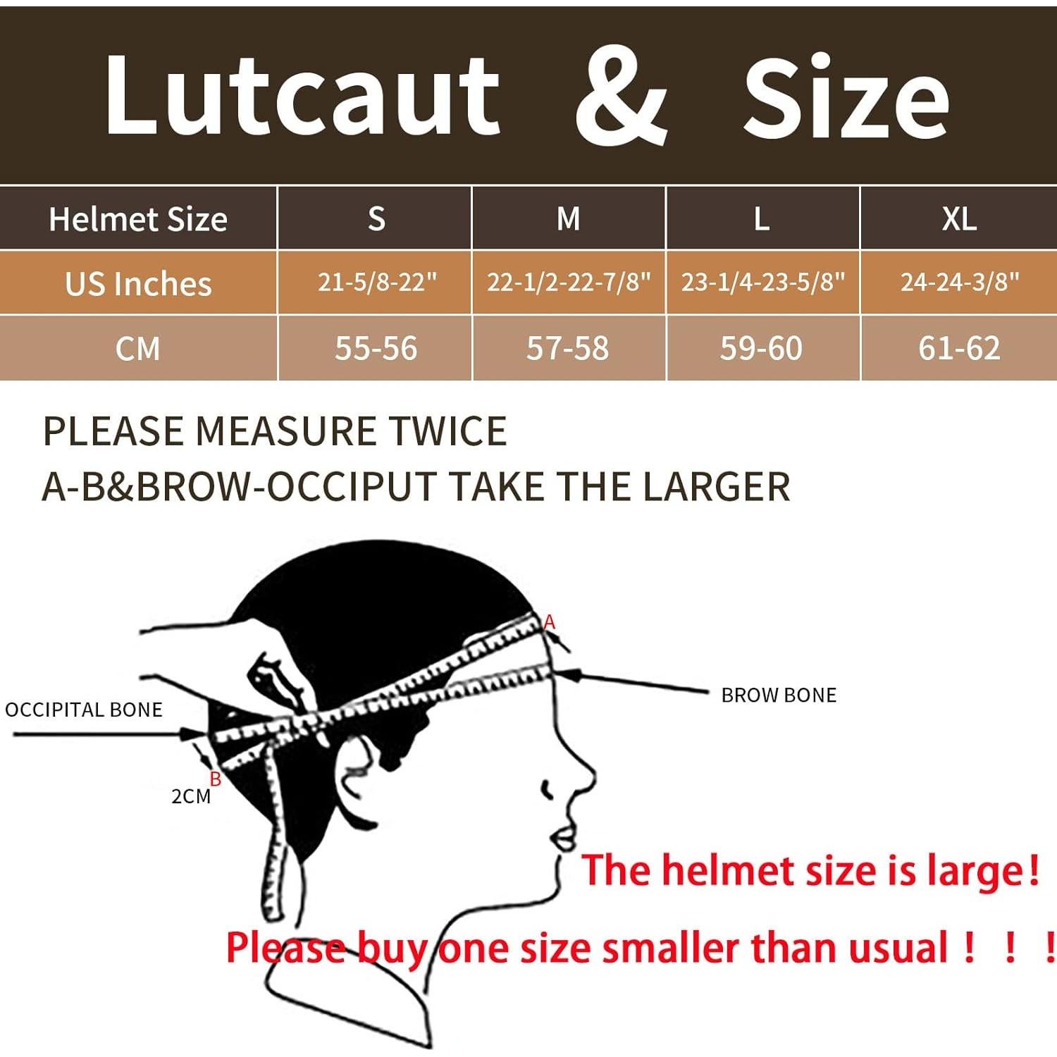Casco de motocicleta Lutcaut L507M negro media cara
