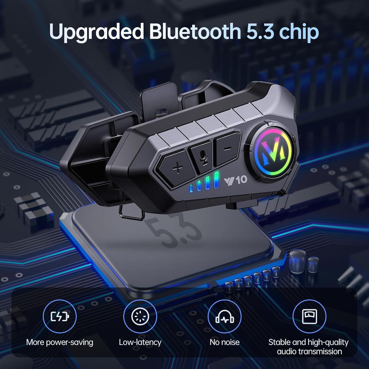 Auricular Bluetooth SUOOKC para Motocicleta IPX6 32h