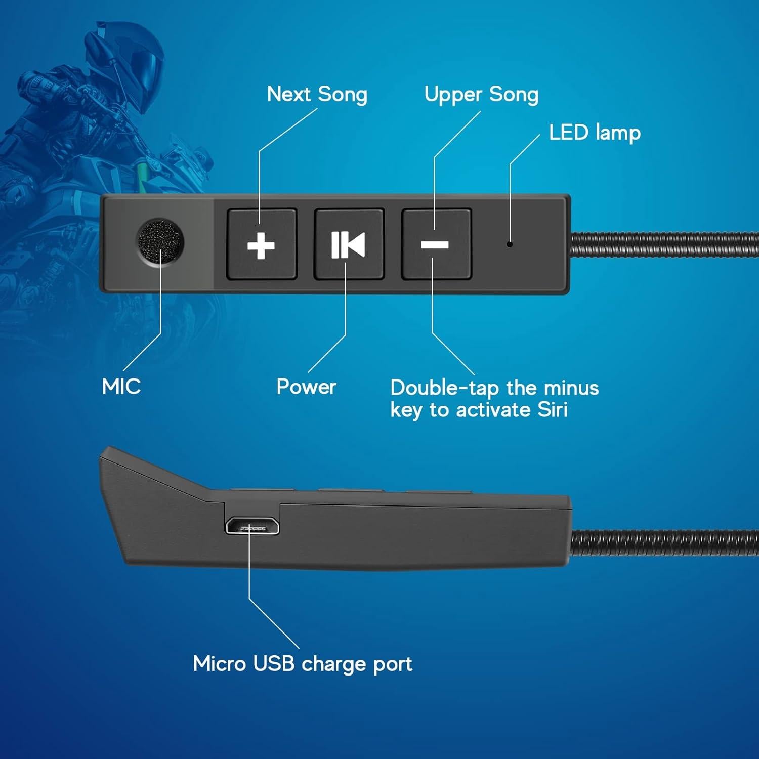 Auricular Bluetooth para Casco de Motocicleta MAXTO BT-11