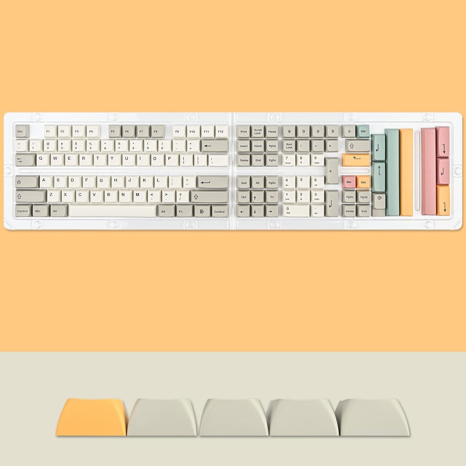 Juego de Teclas PBT GTSP 9009-XDA para Teclado Mecánico