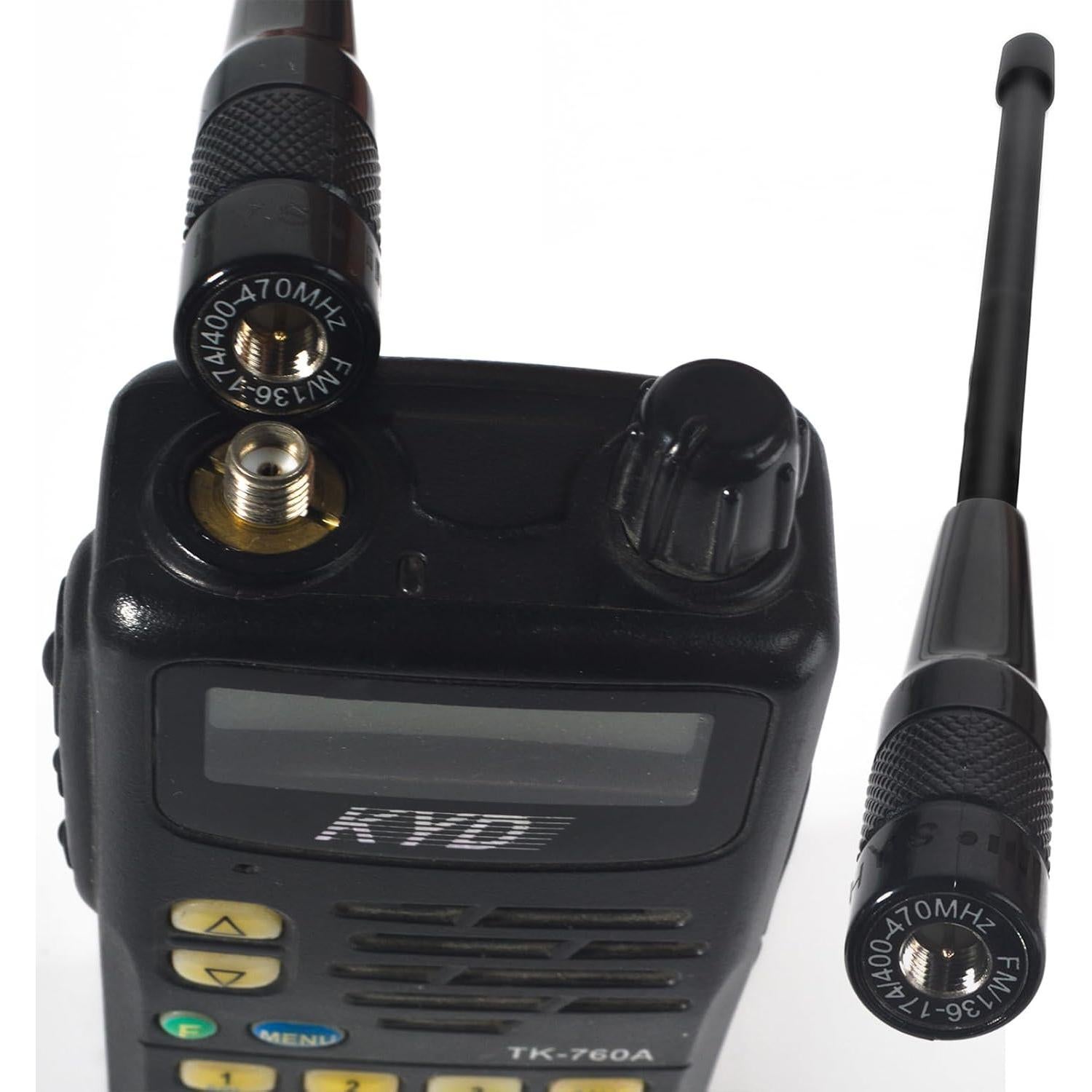 Antena Doble Banda HYS 701N SMA-Macho 144/430MHz para Walkie Talkie