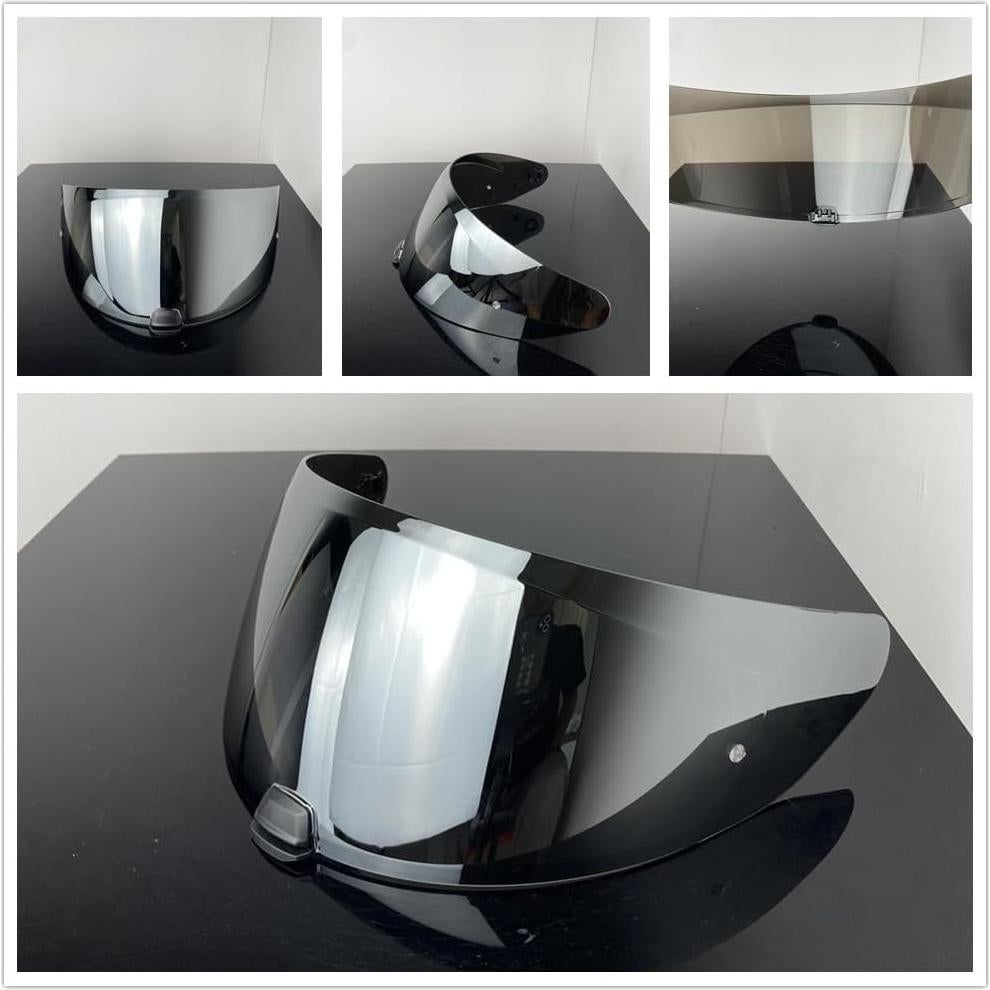 Visera de Casco ZQIYDYP i70/i10/HJ-31 Anti-Niebla UV Plata