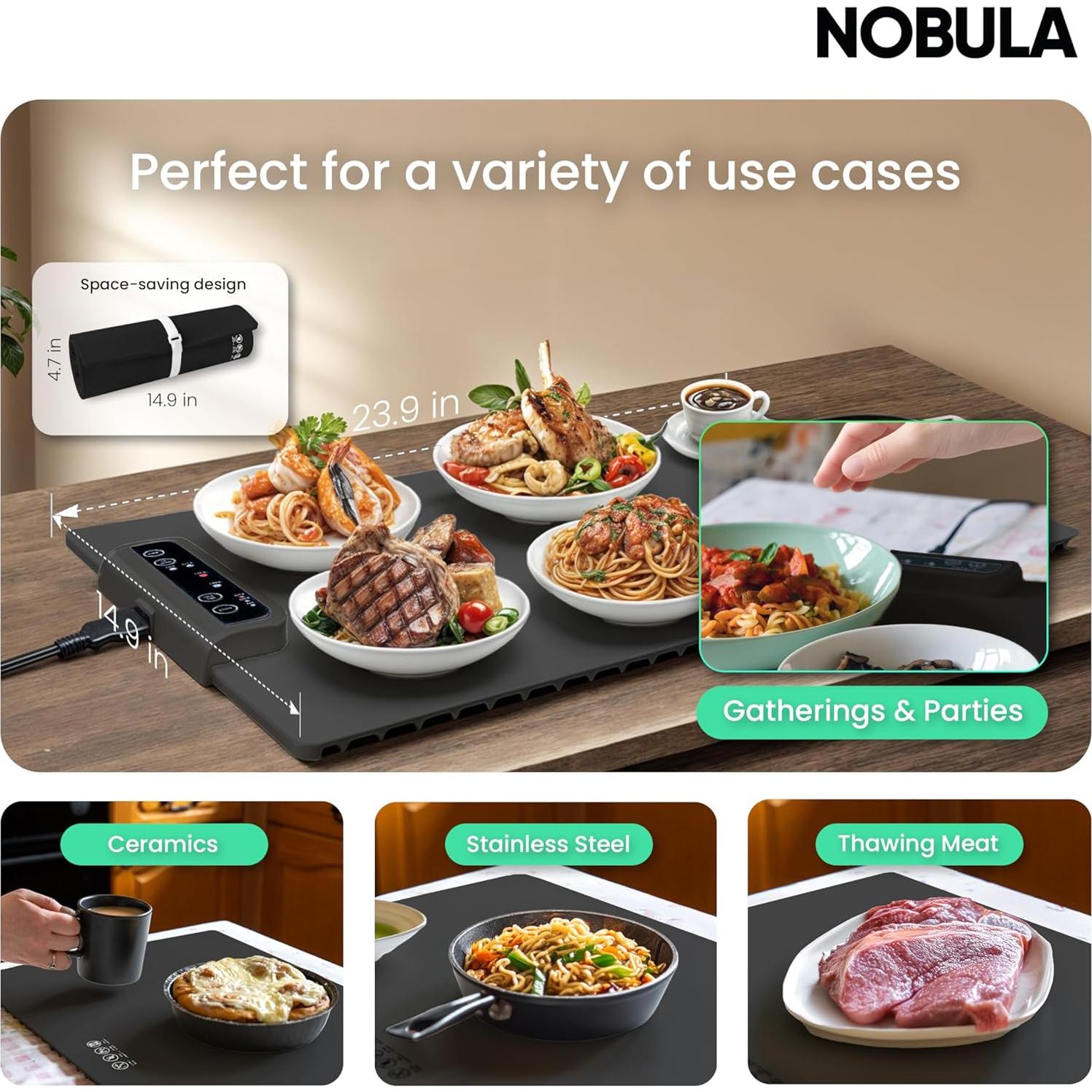 Alfombrilla Calentadora Eléctrica Nobula 3 Temperaturas 40.5x13.4cm