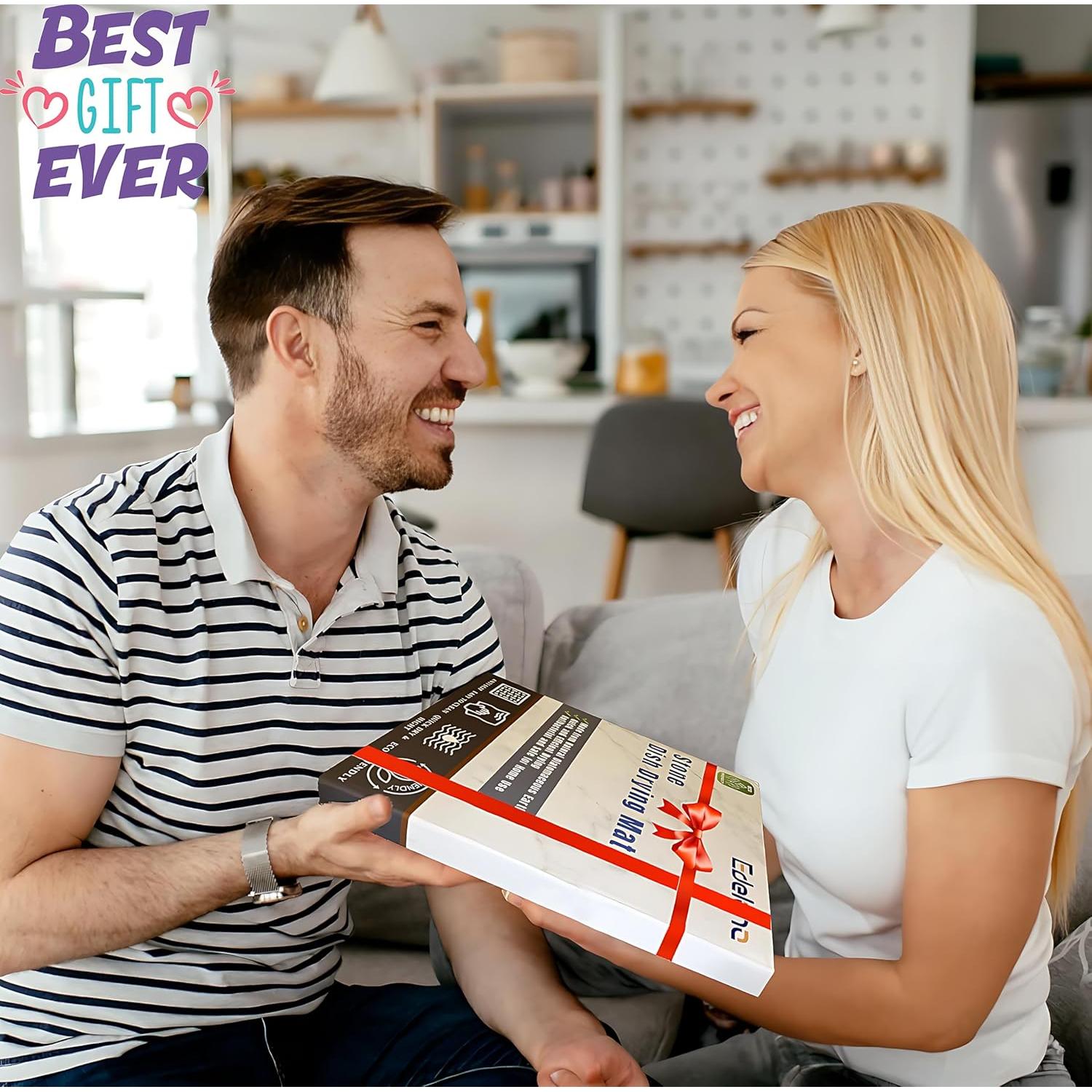 Alfombrilla de Secado de Piedra EDELANA 39.9x30 cm Antideslizante