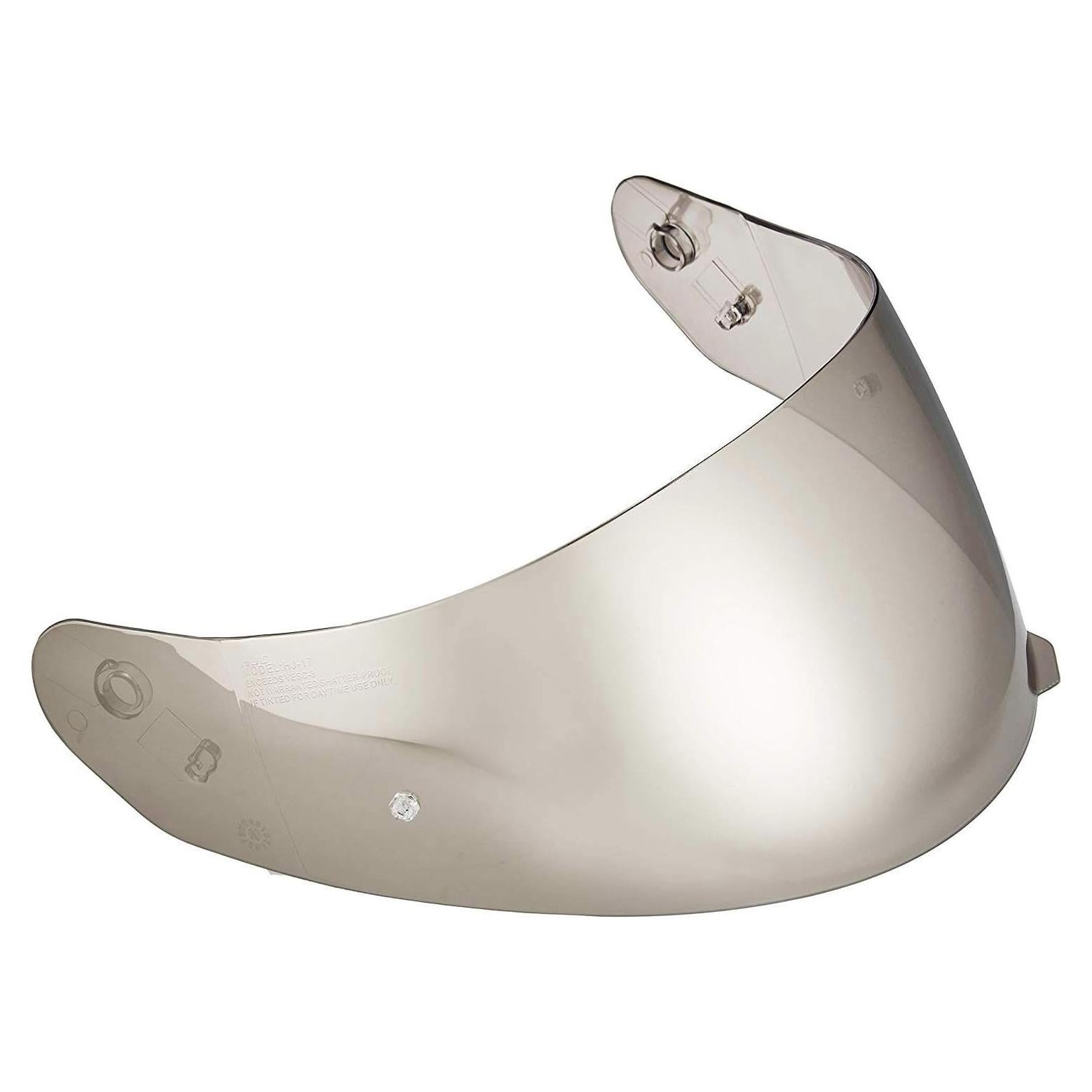 HJ-17 Pinlock Ready RST Shield is-MAX BT Street Bike Racing Motorcycle Helmet Accessories - Silver / One Size Fits Most