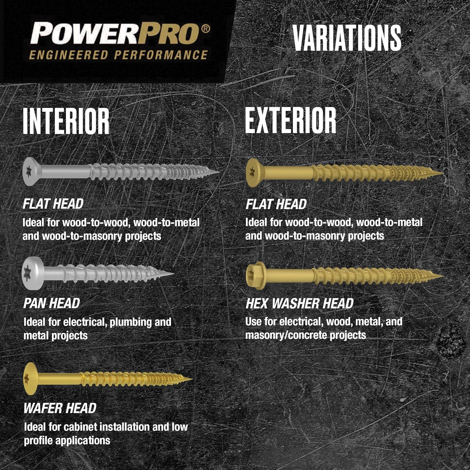 Tornillos Multi-Material Hillman #6 x 2.54cm 320pcs Acero Epoxi