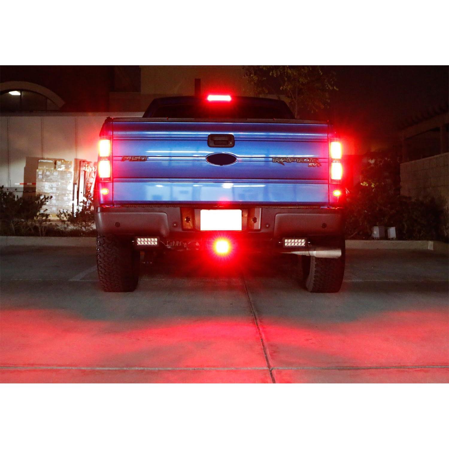 Luz de Freno de Remolque iJDMTOY 15-LED Roja Estroboscópica