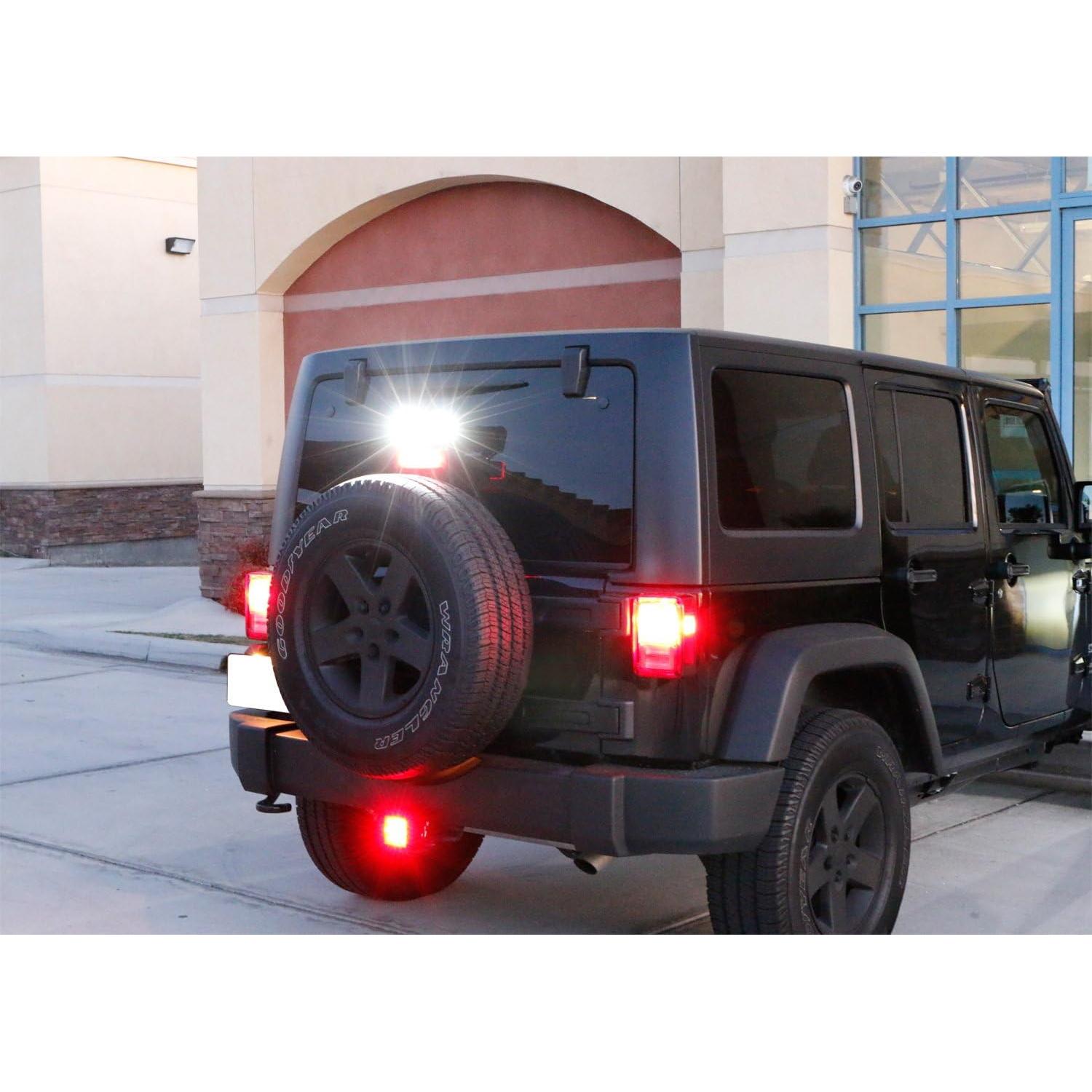 Luz de Freno de Remolque iJDMTOY 15-LED Roja Estroboscópica